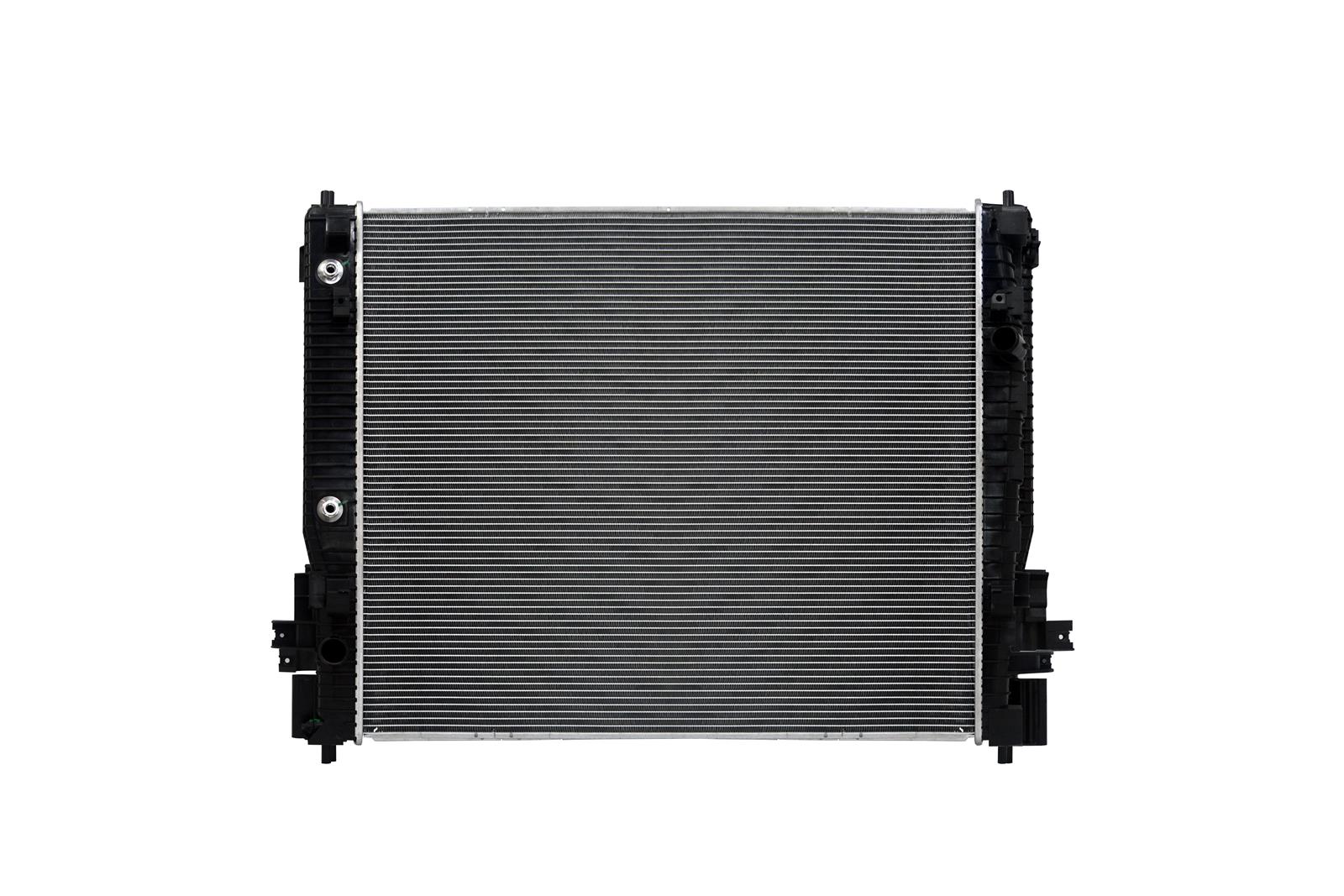 CSF Radiators 3845 Radiator, Aluminum/Plastic, Natural, Crossflow, Upper Passenger Side Inlet, Lower Drive Side Outlet, Buick, Chevy, Each