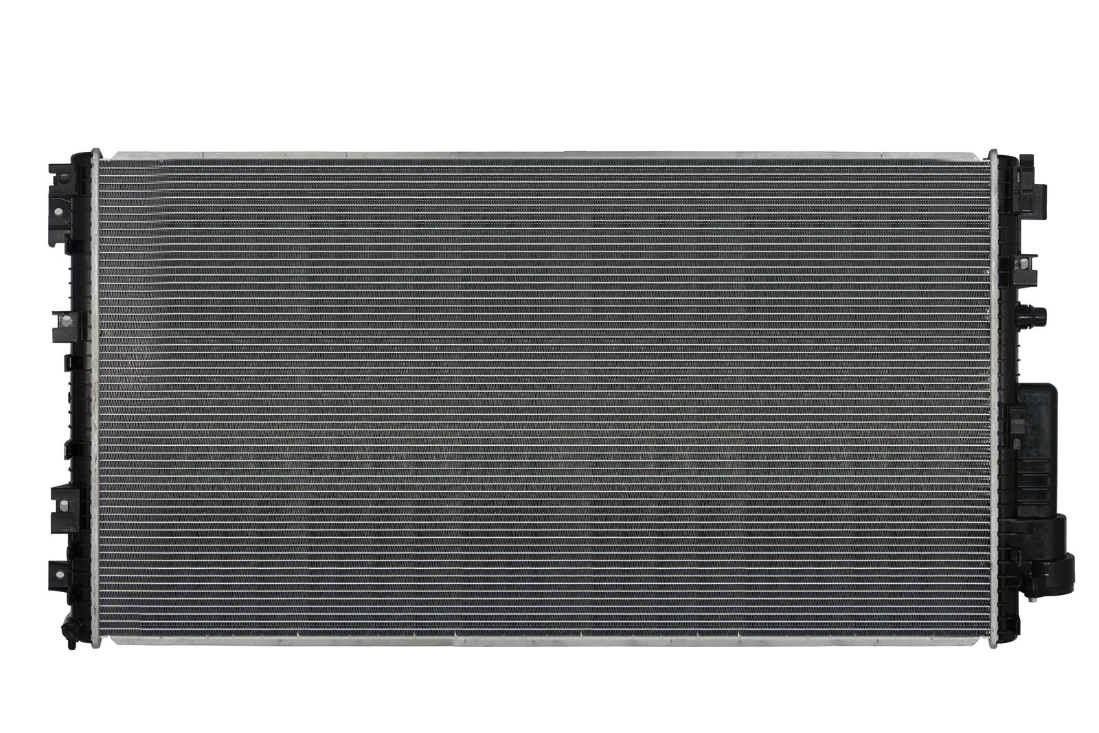 CSF Radiators for 2017-2019 F-250 SUPER DUTY, F-350 DUTY - 3850 Radiator, Auxiliary, Aluminum/Plastic, Natural, Crossflow, Two Row, Ford, Each thumbnail 2