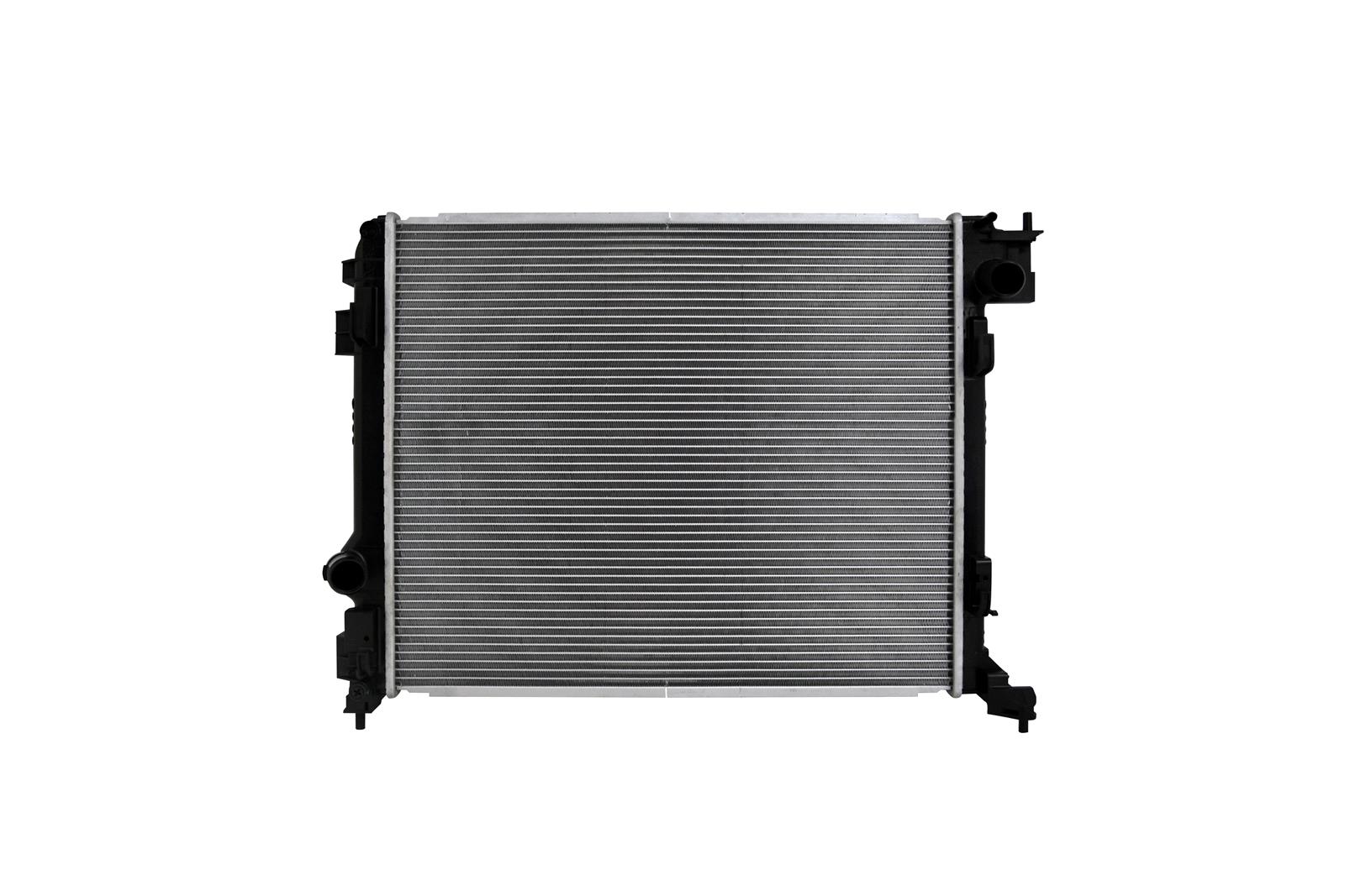 CSF Radiators 3857 Radiator, Aluminum/Plastic, Natural, Crossflow, Upper Driver Side Inlet, Lower Passenger Side Outlet, for Nissan, Each