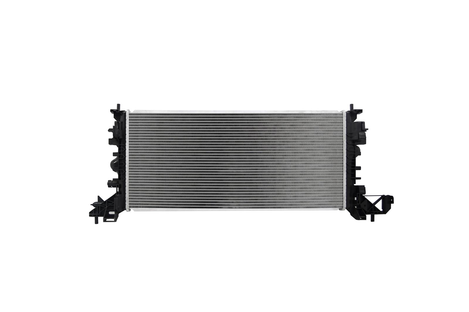 CSF Radiators 3865 Radiator, Aluminum/Plastic, Natural, Crossflow, Upper Driver Side Inlet, Center Passenger Side Outlet, Chevy, Each thumbnail 2