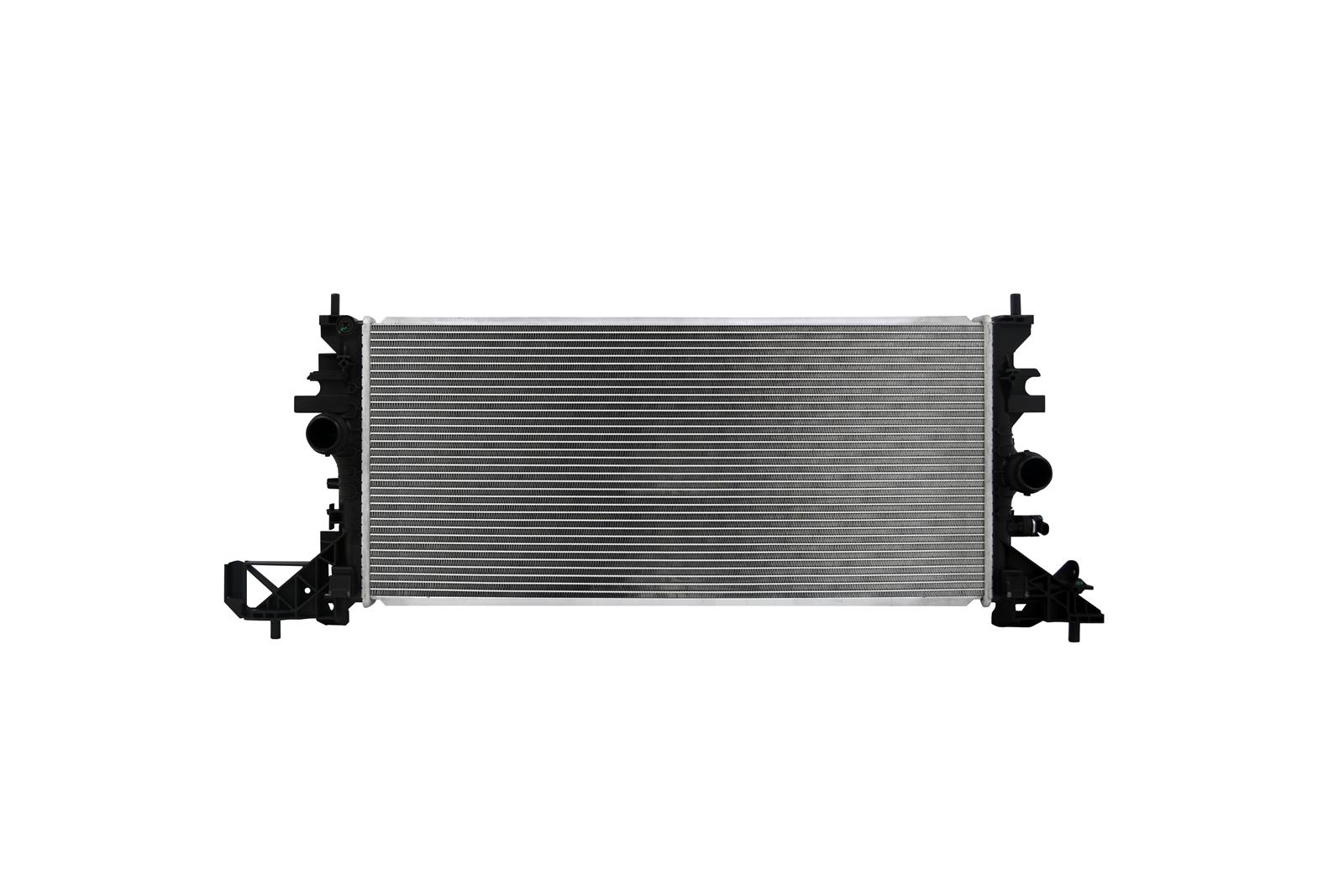 CSF Radiators 3865 Radiator, Aluminum/Plastic, Natural, Crossflow, Upper Driver Side Inlet, Center Passenger Side Outlet, Chevy, Each