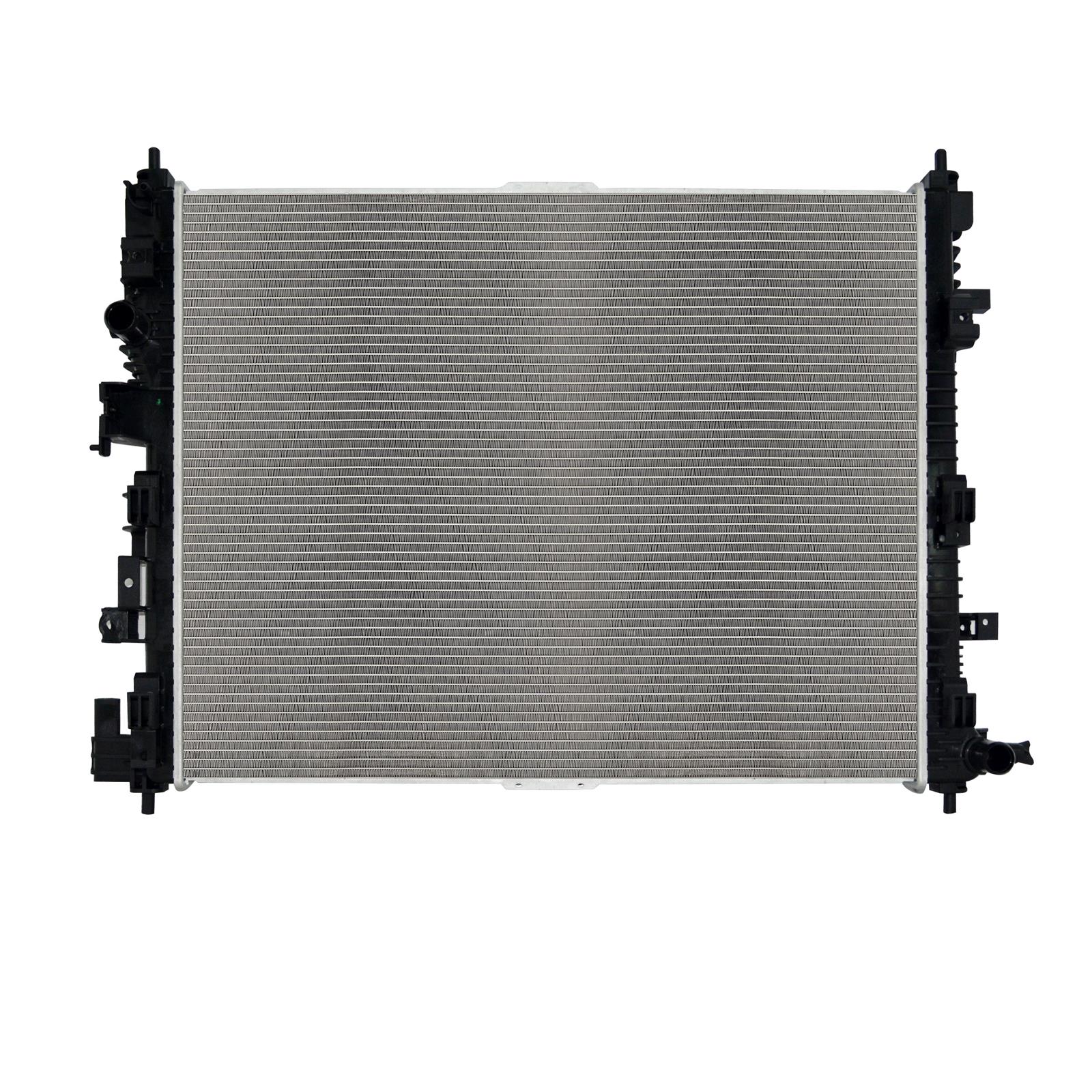 CSF Radiators 3866 Radiator, Aluminum/Plastic, Natural, Crossflow, Upper Driver Side Inlet, Lower Passenger Side Outlet, Turbocharged, Chevy, GMC, Each
