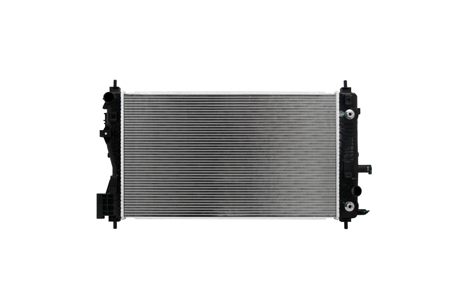 CSF Radiators 3867 Radiator, Aluminum/Plastic, Natural, Crossflow, Upper Driver Side Inlet, Lower Passenger Side Outlet, Buick, Chevy, Each