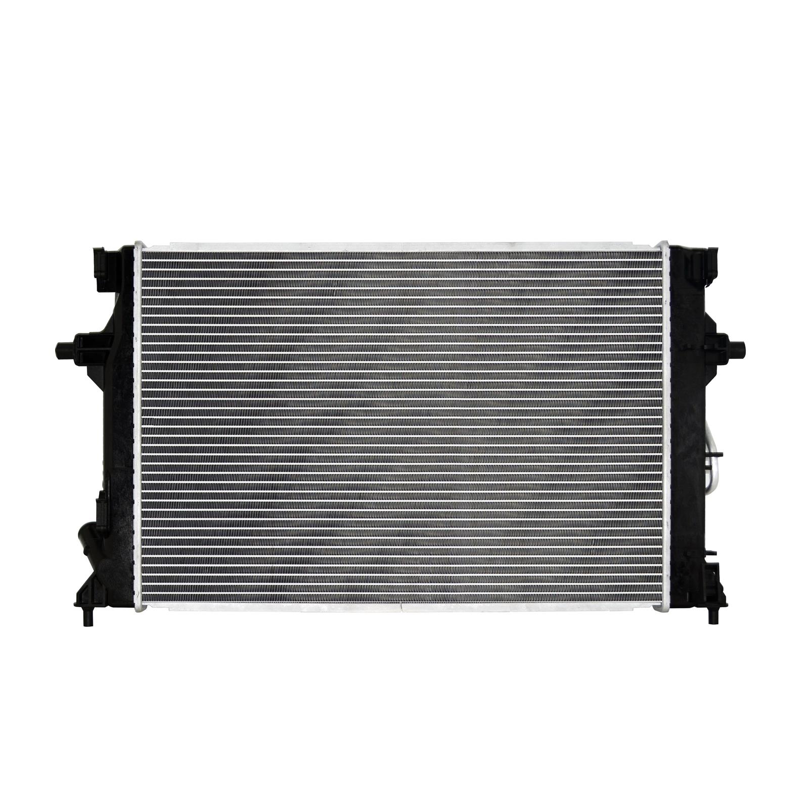 CSF Radiators 3871 Radiator, Aluminum/Plastic, Natural, Crossflow, Upper Driver Side Inlet, Lower Passenger Side Outlet, for Hyundai, Each thumbnail 3