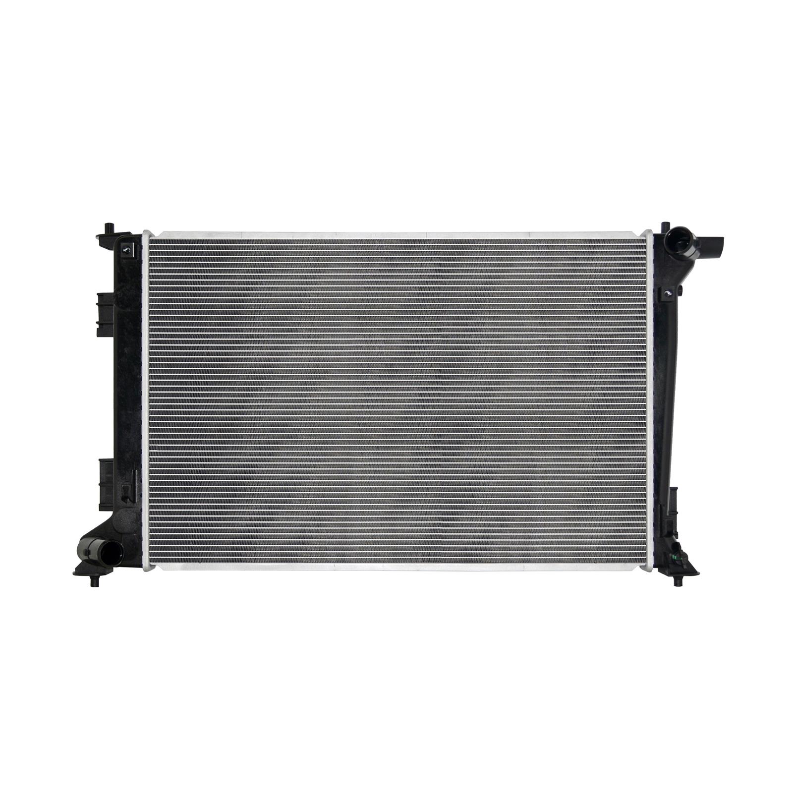 CSF Radiators 3876 Radiator, Aluminum/Plastic, Natural, Crossflow, Upper Passenger Side Inlet, Lower Driver Side Outlet, for Kia, Each thumbnail 2