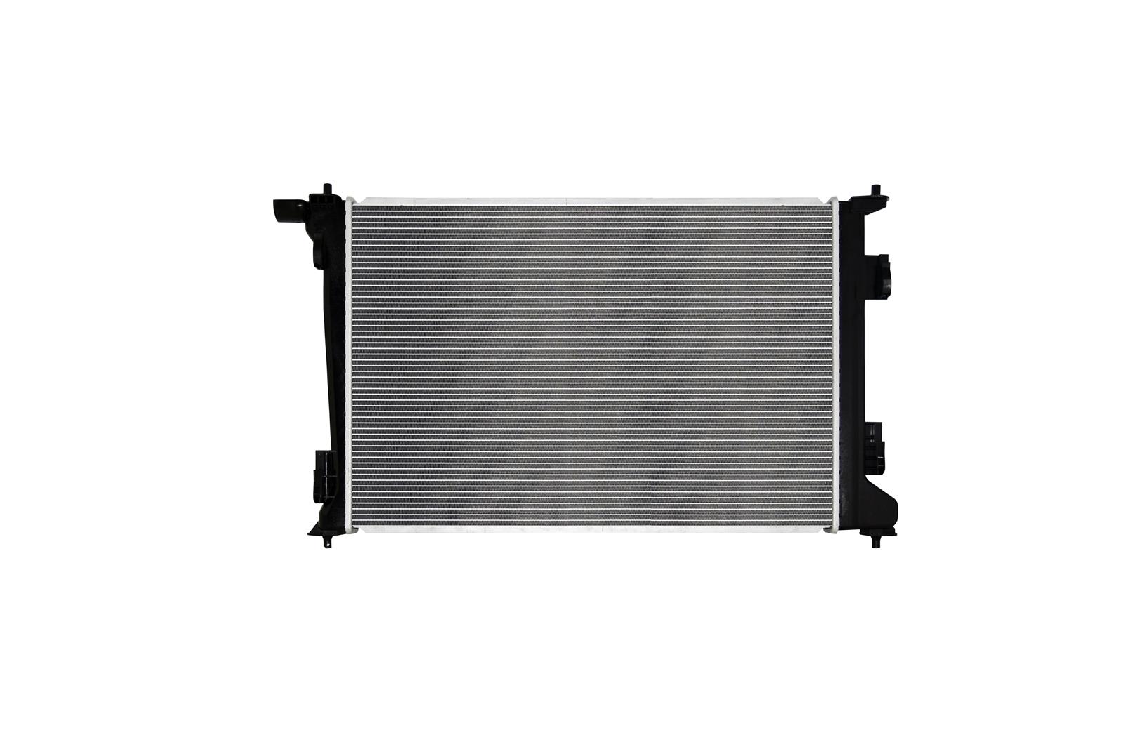CSF Radiators 3876 Radiator, Aluminum/Plastic, Natural, Crossflow, Upper Passenger Side Inlet, Lower Driver Side Outlet, for Kia, Each thumbnail 3