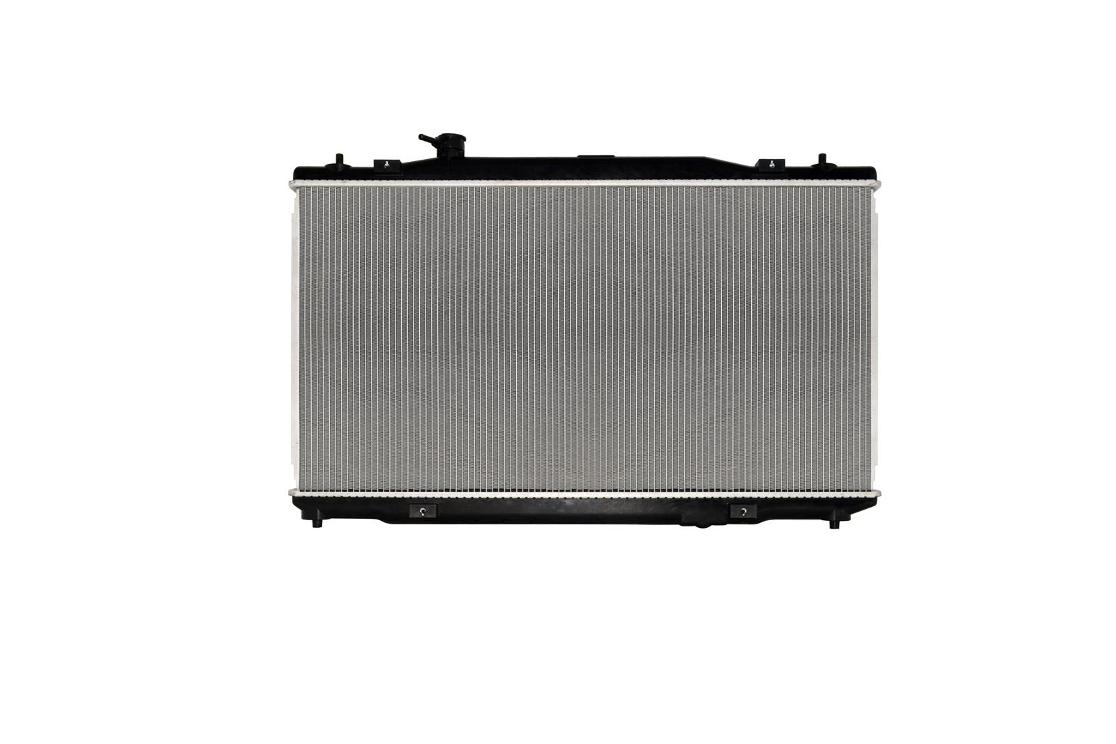 CSF Radiators 3881 Radiator, Aluminum/Plastic, Natural, Downflow, Upper Driver Side Inlet, Lower Driver Side Outlet, for use on Honda®, Each thumbnail 3
