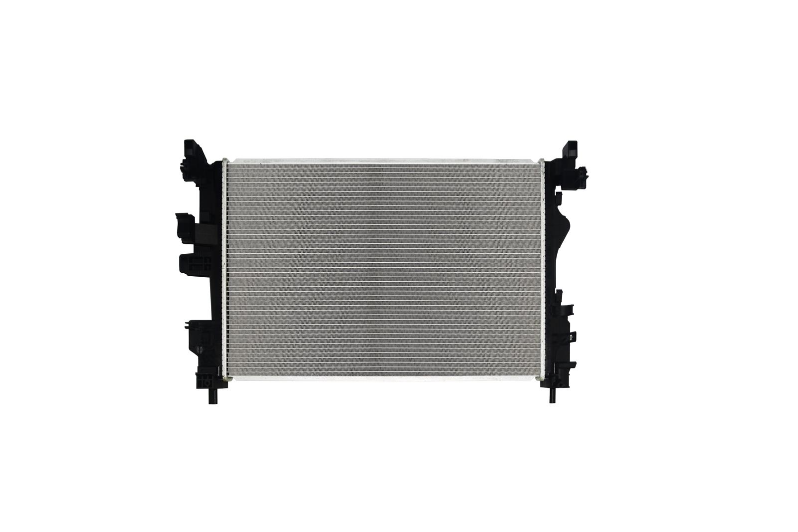 CSF Radiators 3884 Radiator, Aluminum/Plastic, Natural, Crossflow, Upper Driver Side Inlet, Lower Driver Side Outlet, Jeep, Each thumbnail 2