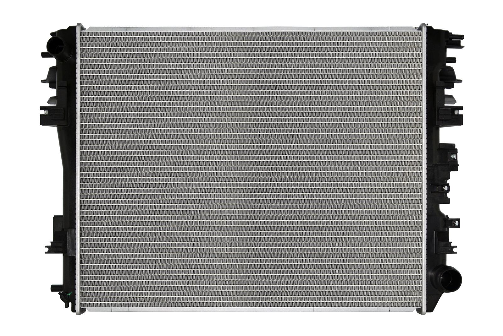 CSF Radiators 3887 Radiator, Aluminum/Plastic, Natural, Crossflow, Upper Driver Side Inlet, Lower Passenger Side Outlet, Ram, Each thumbnail 2