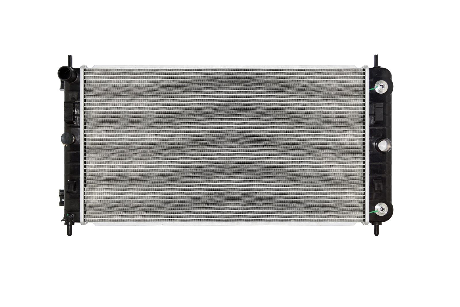 CSF Radiators 3924 Radiator, Aluminum/Plastic, Natural, Crossflow, Upper Driver Side Inlet, Center Passenger Side Outlet, Chevy, Pontiac, Saturn, Each