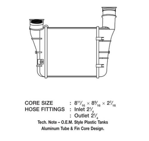 CSF Intercoolers 6053 Intercooler, Aluminum, Natural, Audi, Each thumbnail 3