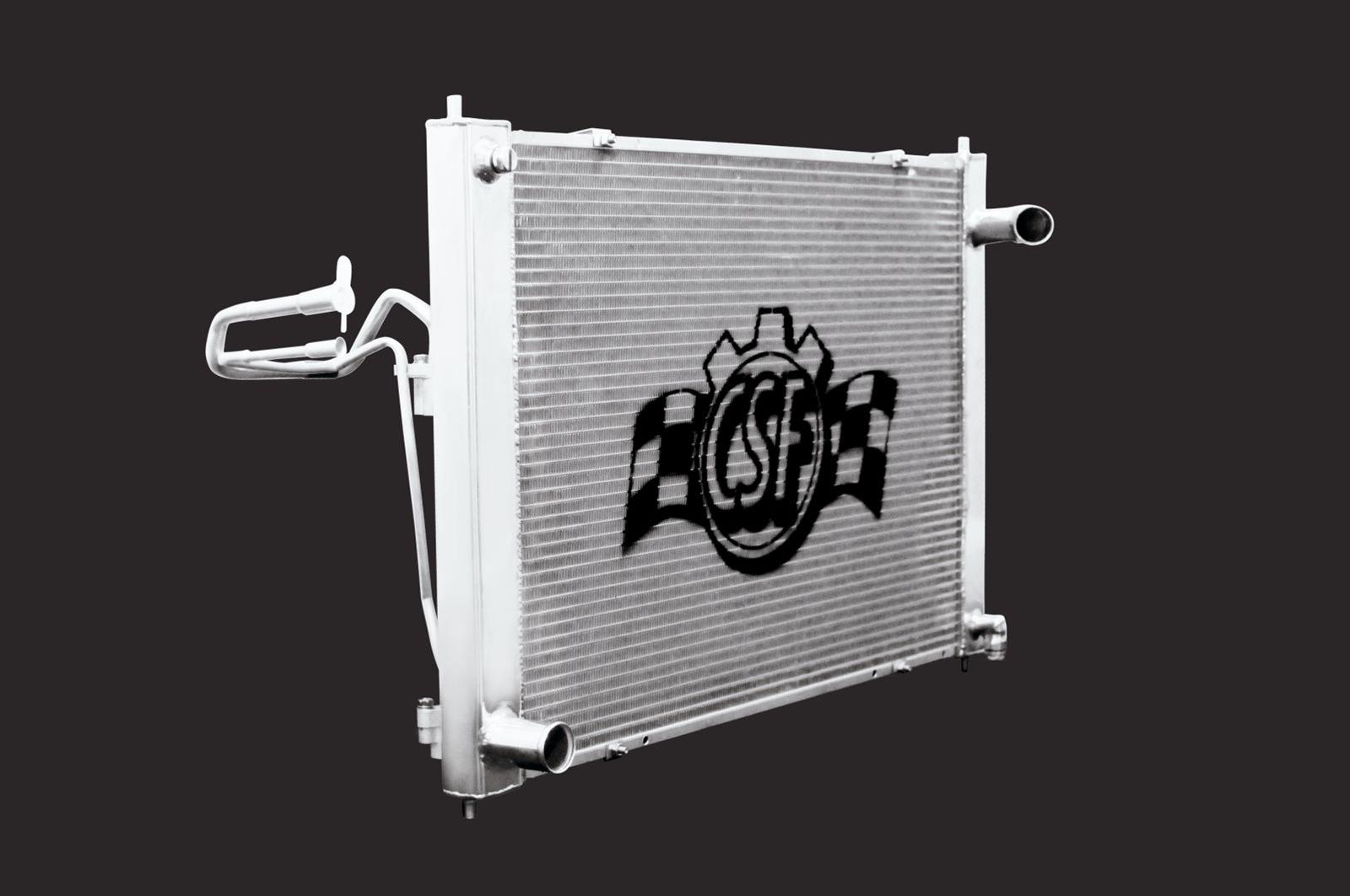 CSF Racing Radiators 7011 Radiator, Racing, Aluminum, Polished, Nissan, Infinity, G37, 370Z, Automatic Transmission, Each thumbnail 3