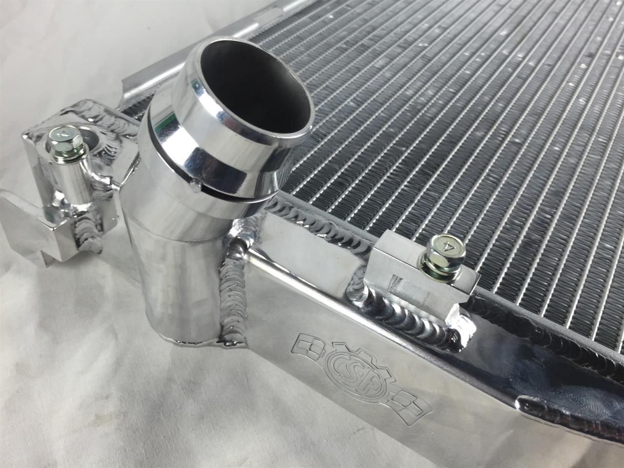CSF Racing Radiators 7046 Radiator, Racing, Aluminum, Polished, BMW, 1 Series M, 335I, Auto Transmission, Each thumbnail 4