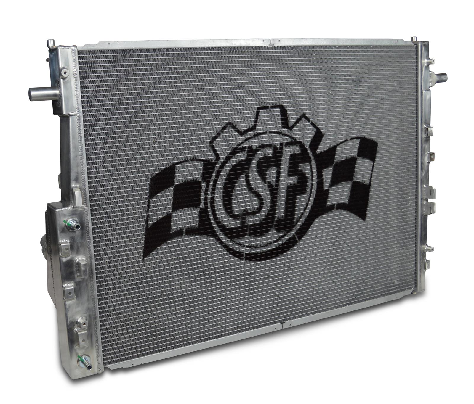 CSF Racing Radiators 7062 Radiator, Racing, Aluminum, Polished, Ford, Super Duty, 6.4L, Powerstroke, Each