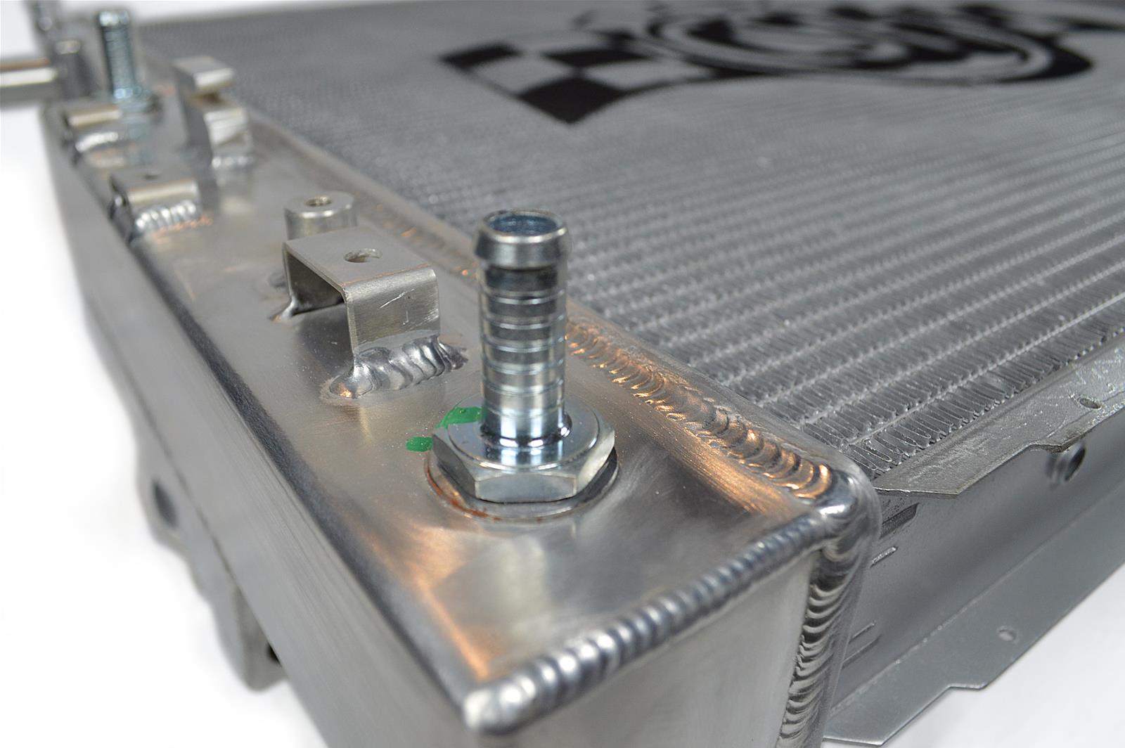 CSF Racing Radiators 7062 Radiator, Racing, Aluminum, Polished, Ford, Super Duty, 6.4L, Powerstroke, Each thumbnail 2