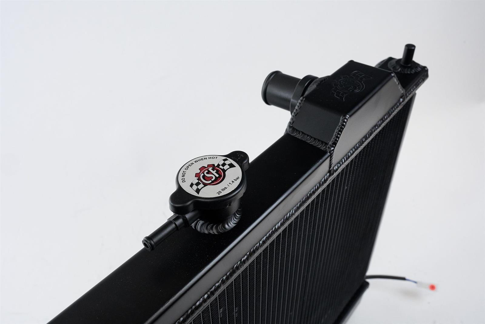 CSF Racing Radiators for 2005-2006 LANCER - 7075B Radiator, Racing, Aluminum, Black, Mitsubishi, Lancer, Evo, Fan Included, Each thumbnail 3