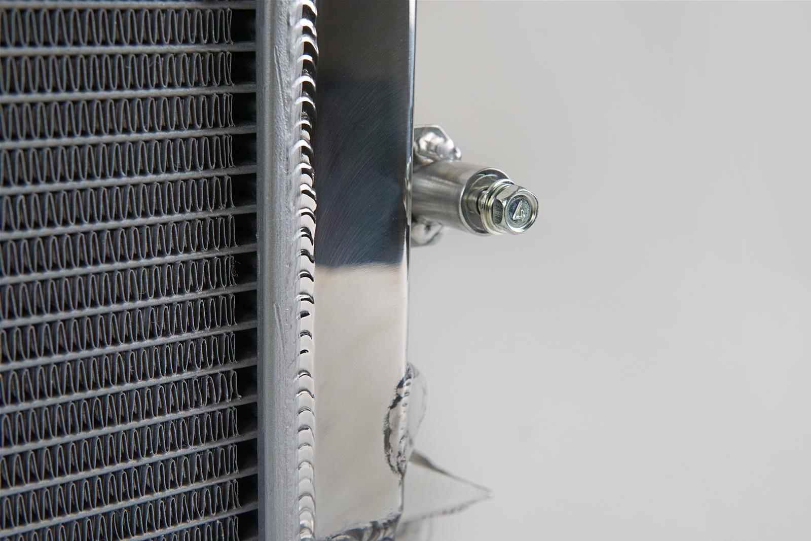 CSF Racing Radiators 7091 Radiator, High-Performance, Aluminum, Polished, Audi, Porsche, Each thumbnail 7