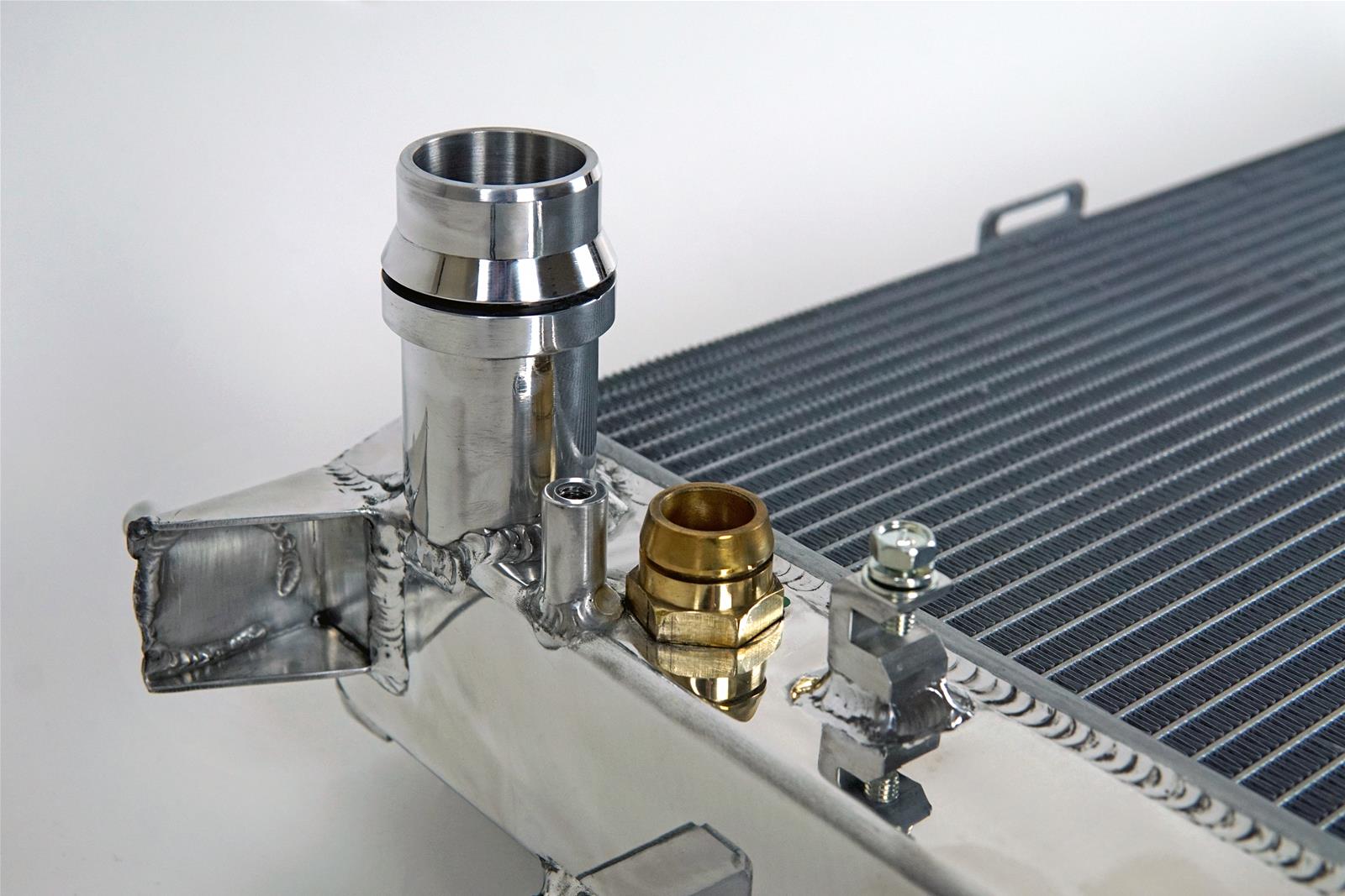 CSF Racing Radiators 7091 Radiator, High-Performance, Aluminum, Polished, Audi, Porsche, Each thumbnail 6