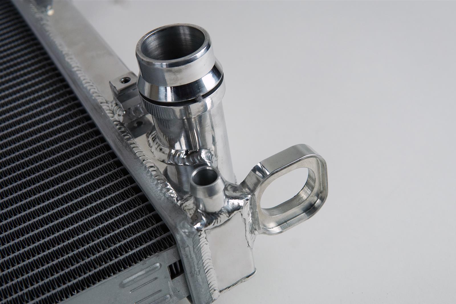 CSF Racing Radiators 7091 Radiator, High-Performance, Aluminum, Polished, Audi, Porsche, Each thumbnail 5
