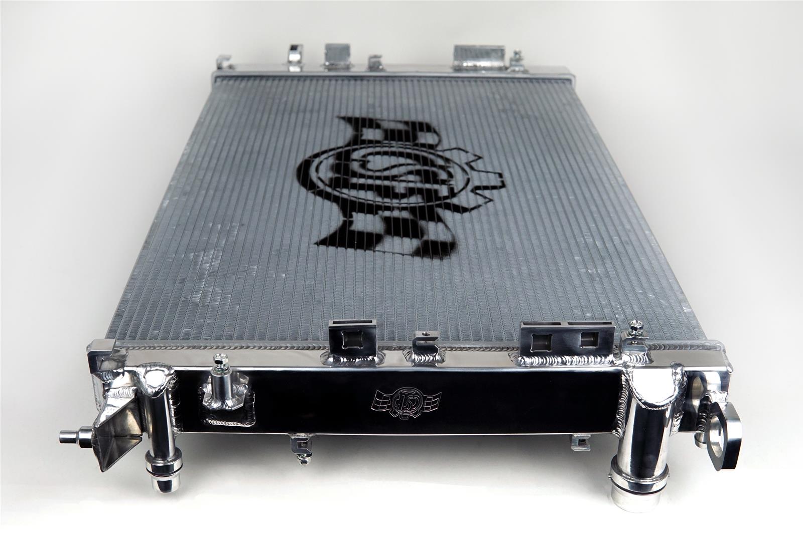 CSF Racing Radiators 7091 Radiator, High-Performance, Aluminum, Polished, Audi, Porsche, Each thumbnail 4