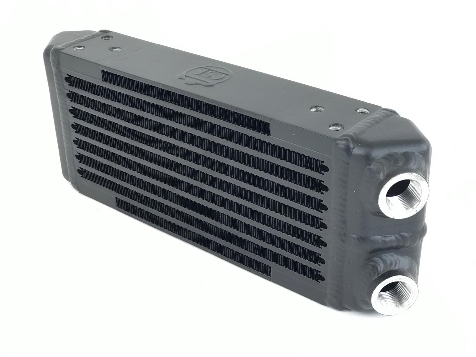 CSF Fluid Coolers 8119 Cooler, Universal Type, Plate, Aluminum, Black Powdercoated, M22 x 1.5 Female Threads Inlet/Outlet, Each thumbnail 4