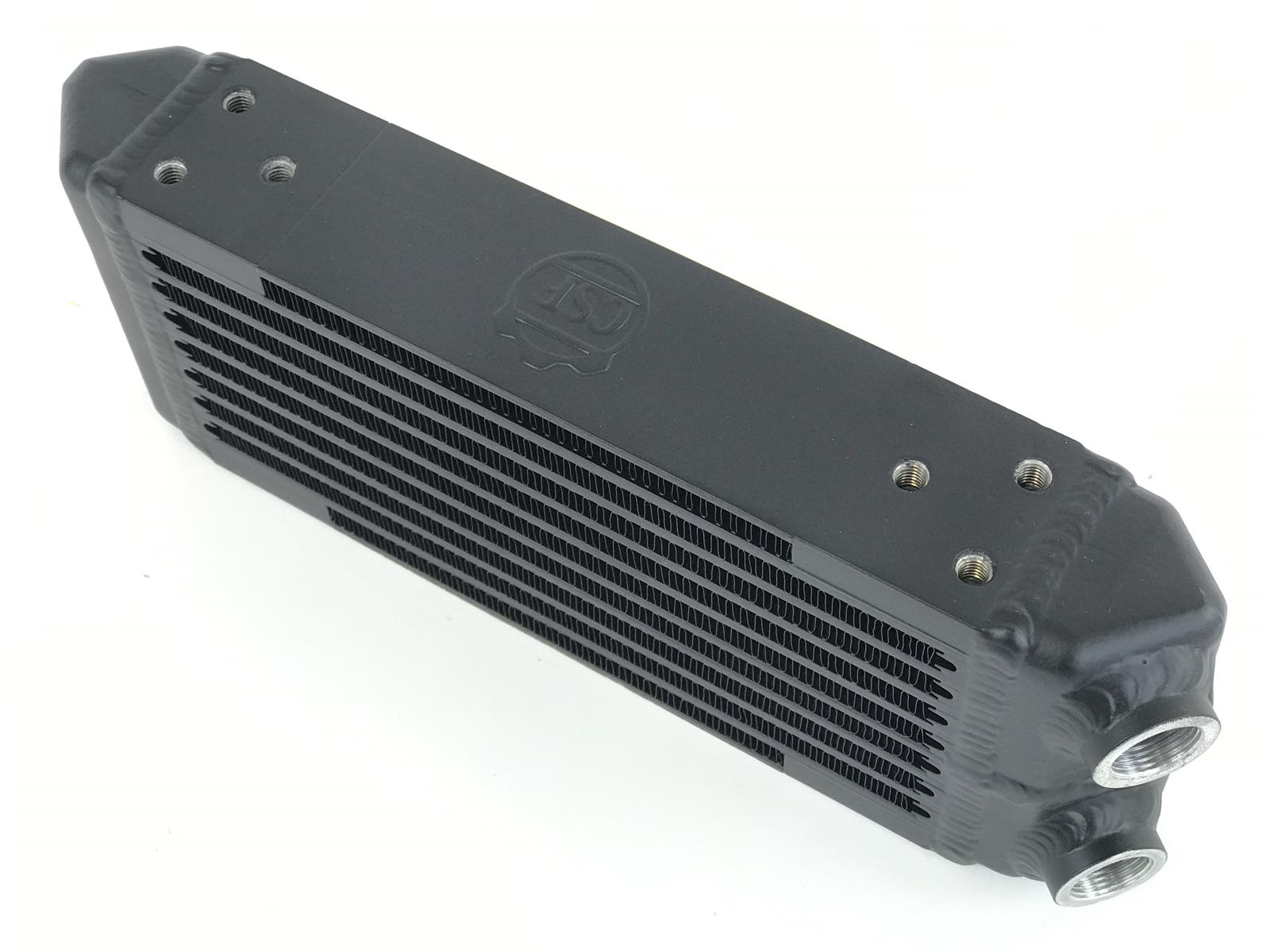 CSF Fluid Coolers 8119 Cooler, Universal Type, Plate, Aluminum, Black Powdercoated, M22 x 1.5 Female Threads Inlet/Outlet, Each thumbnail 3