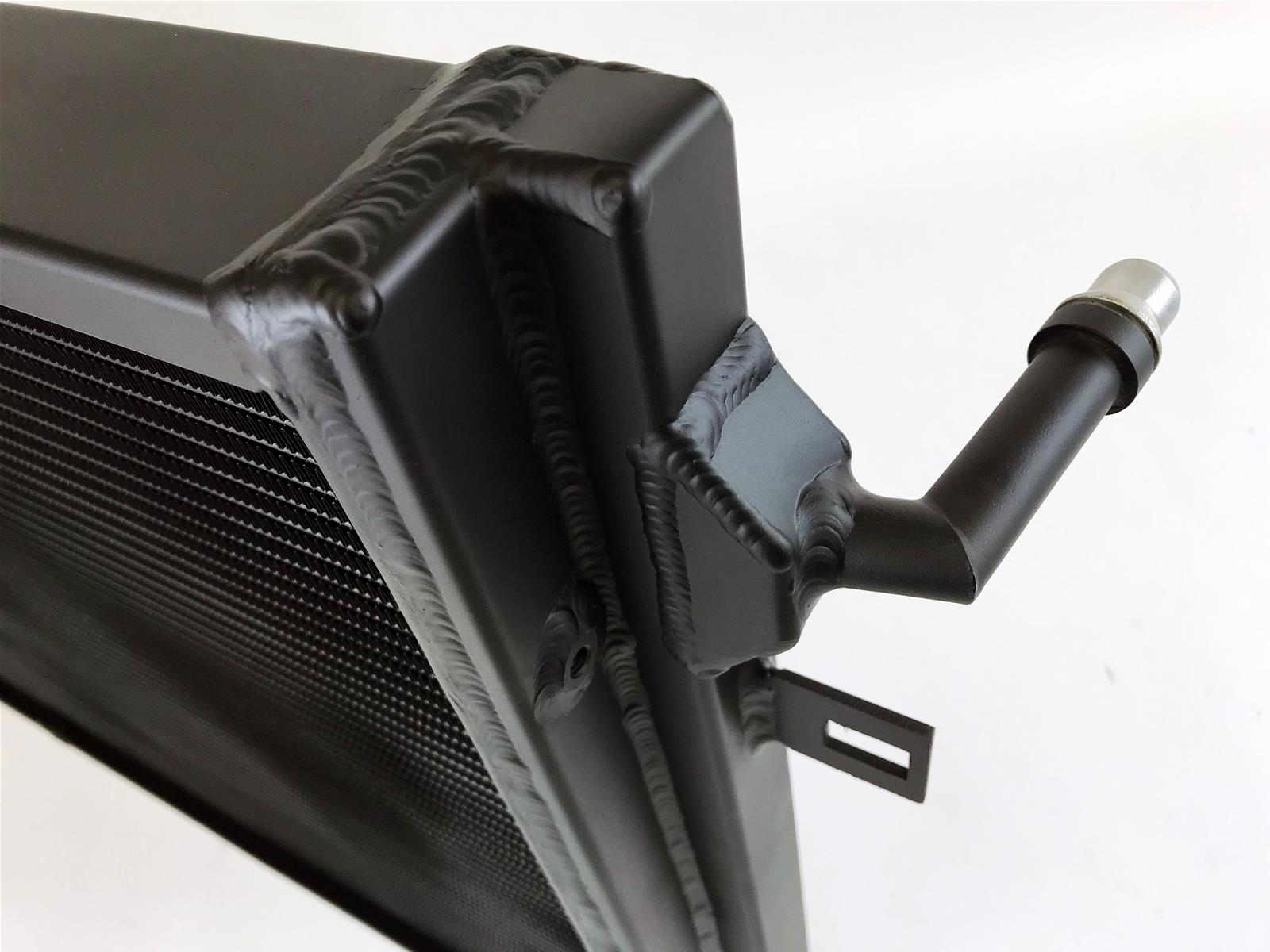 CSF Heat Exchangers 8131B Radiator, BMW B58/B48 Front Mount Exchanger w/ rock guard (BLACK) (Triple-pass) thumbnail 2