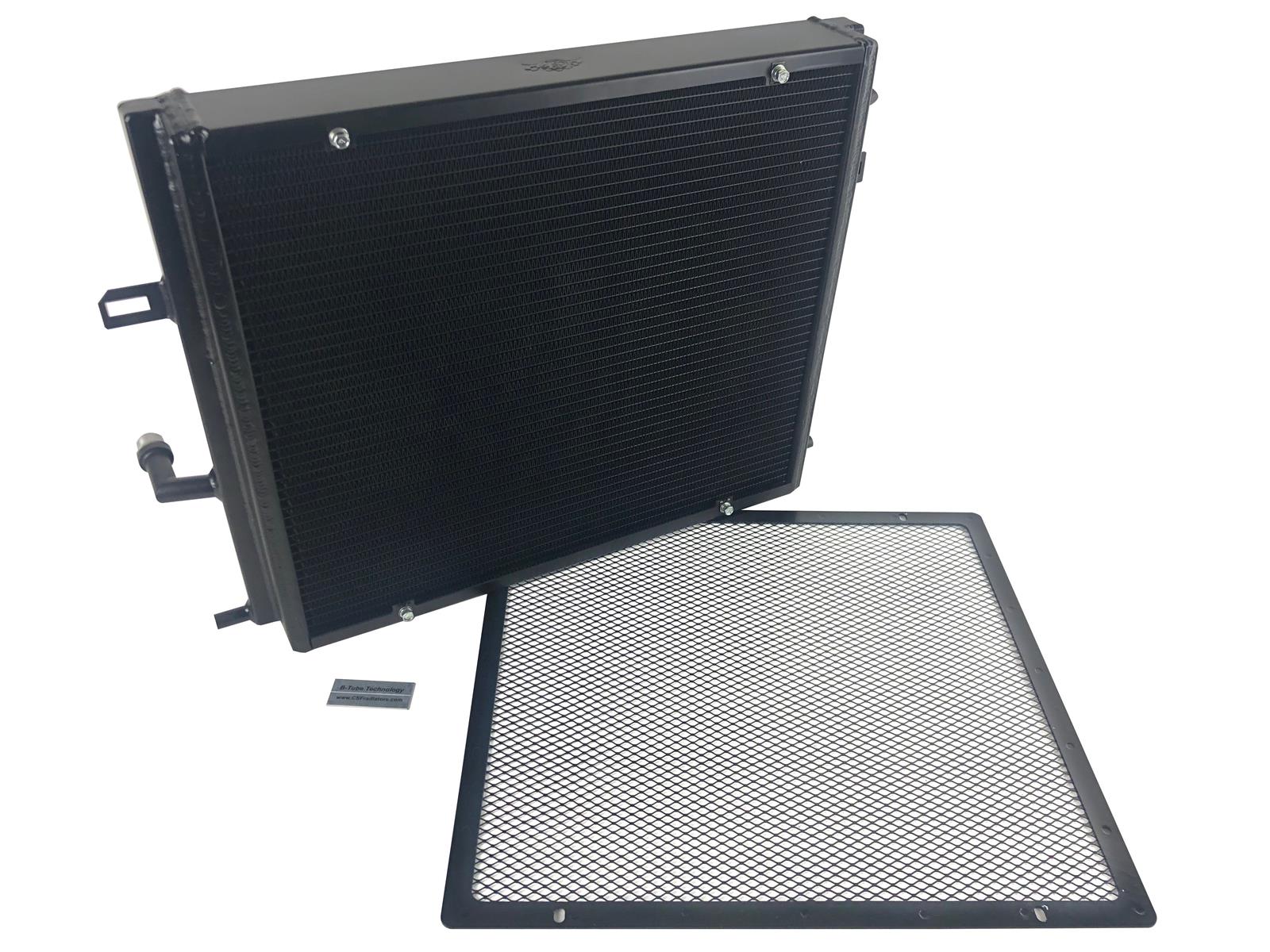 CSF Heat Exchangers 8131B Radiator, BMW B58/B48 Front Mount Exchanger w/ rock guard (BLACK) (Triple-pass) thumbnail 5