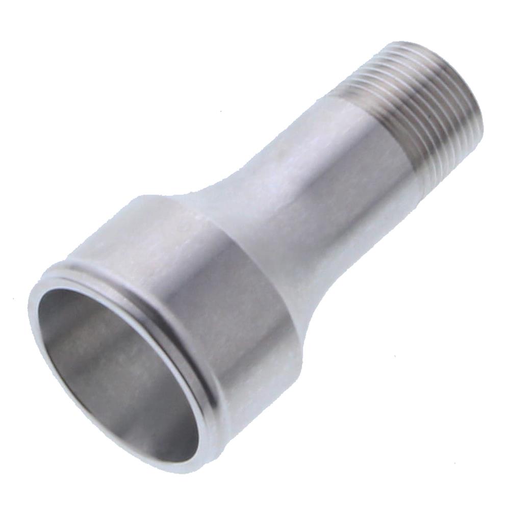 CSR NPT to Smooth Hose Adapters 908 Fitting, Adapter, Barb, Straight, Aluminum, Clear Anodized, 3/4 in. NPT, 1 3/4 in. Barb, Each thumbnail 2