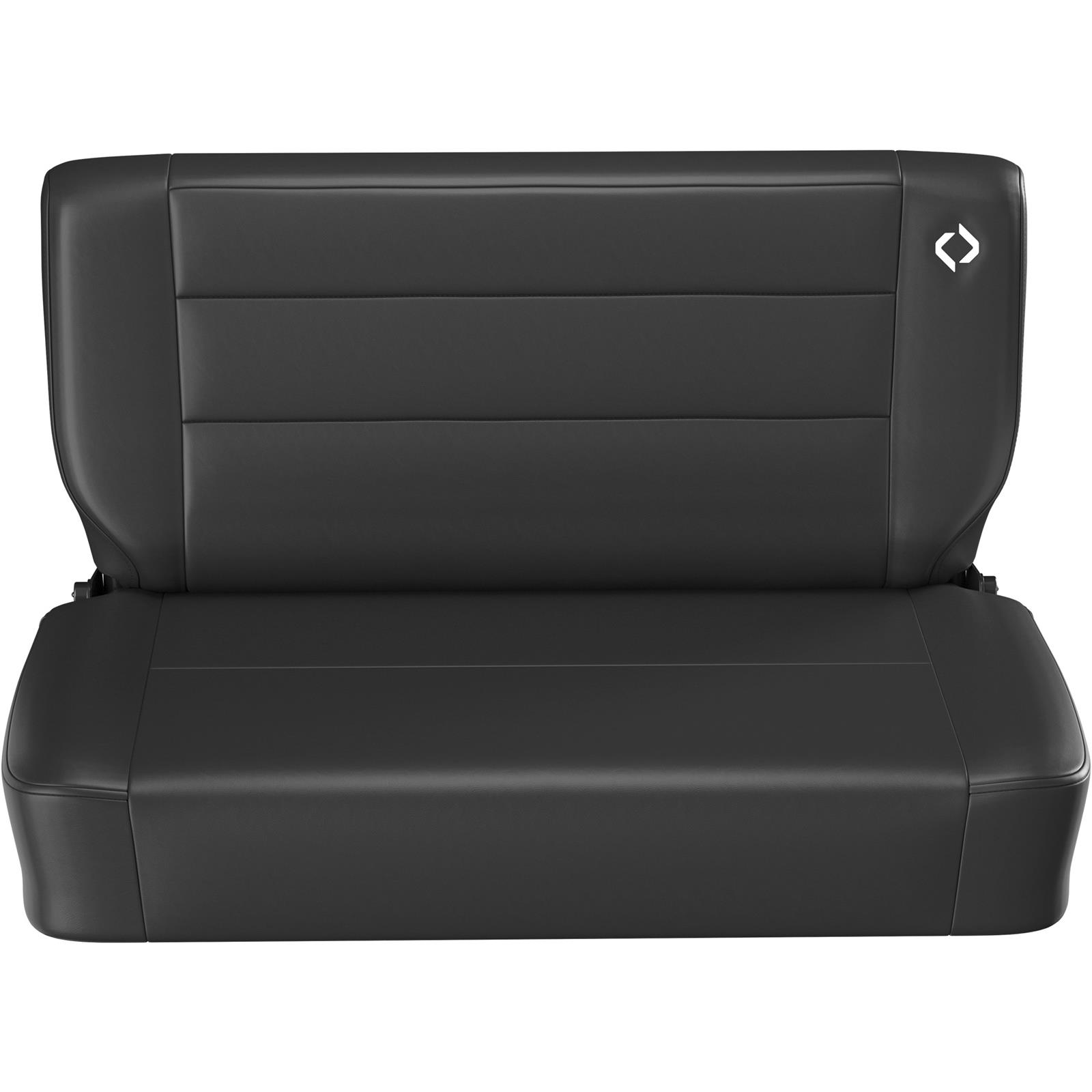 Corbeau Safari Black Vinyl Bench Seat 60010 Bucket and Seats, Seats, Vinyl, Black, Stitching, Jeep, Each thumbnail 3