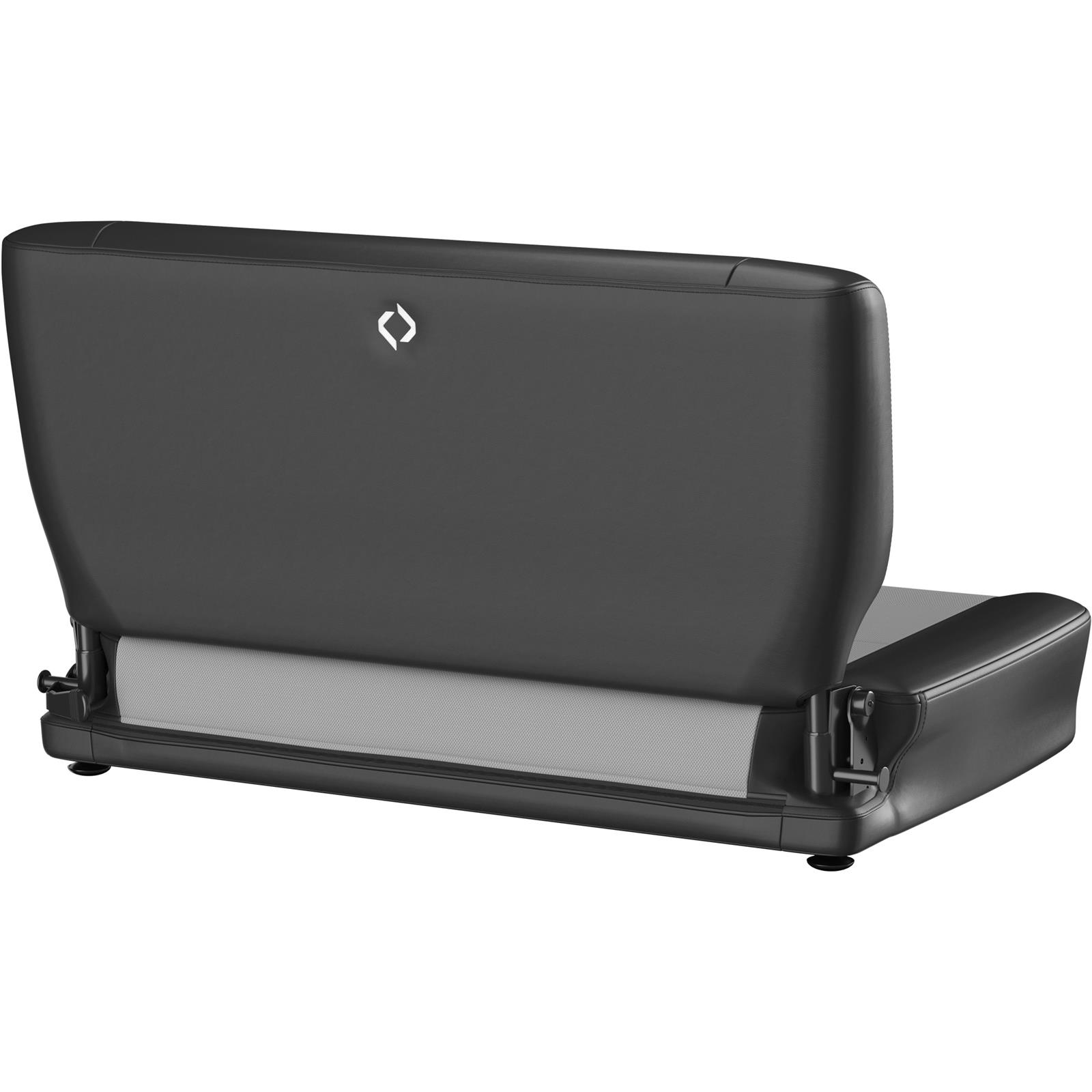 Corbeau Safari Black Vinyl Bench Seat 60019 Sport Seats , Vinyl/Gray Cloth thumbnail 4