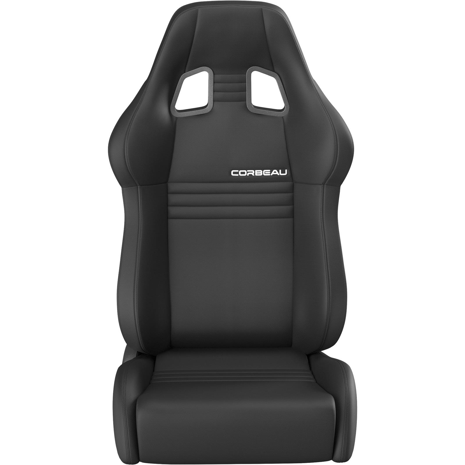 Corbeau A4 Racing Black Cloth Seat 60091PR Bucket Seats, Pair thumbnail 3