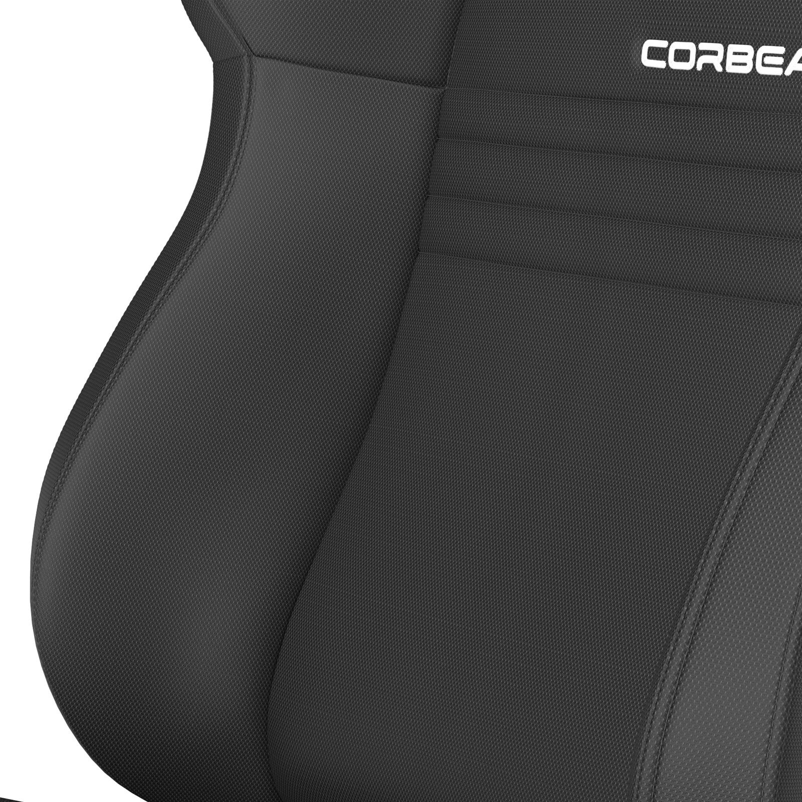Corbeau A4 Wide Racing Black Cloth Seat 60091WPR Sport Seats , Pair