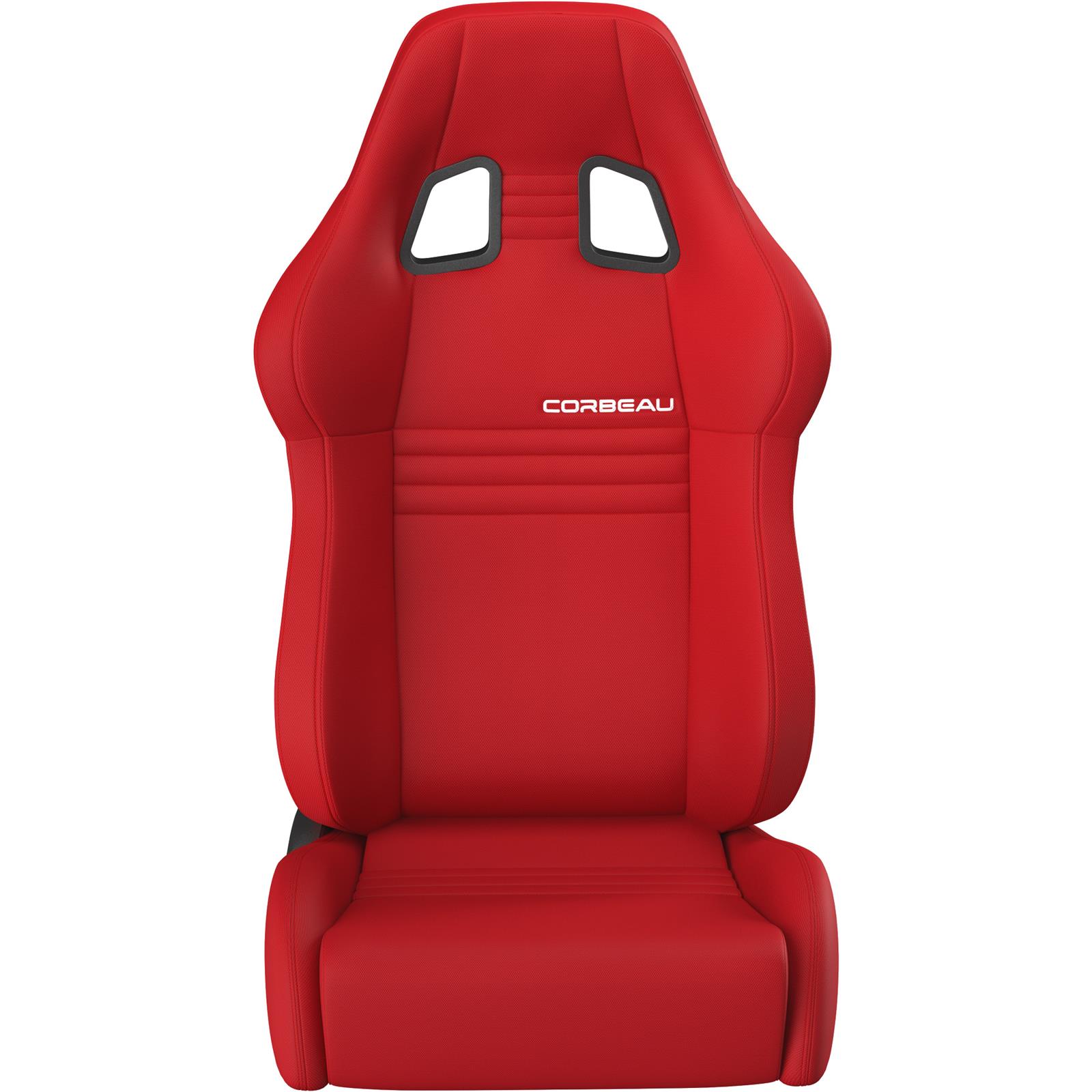 Corbeau A4 Racing Red Cloth Seat 60097PR Sport Seats , Pair thumbnail 4