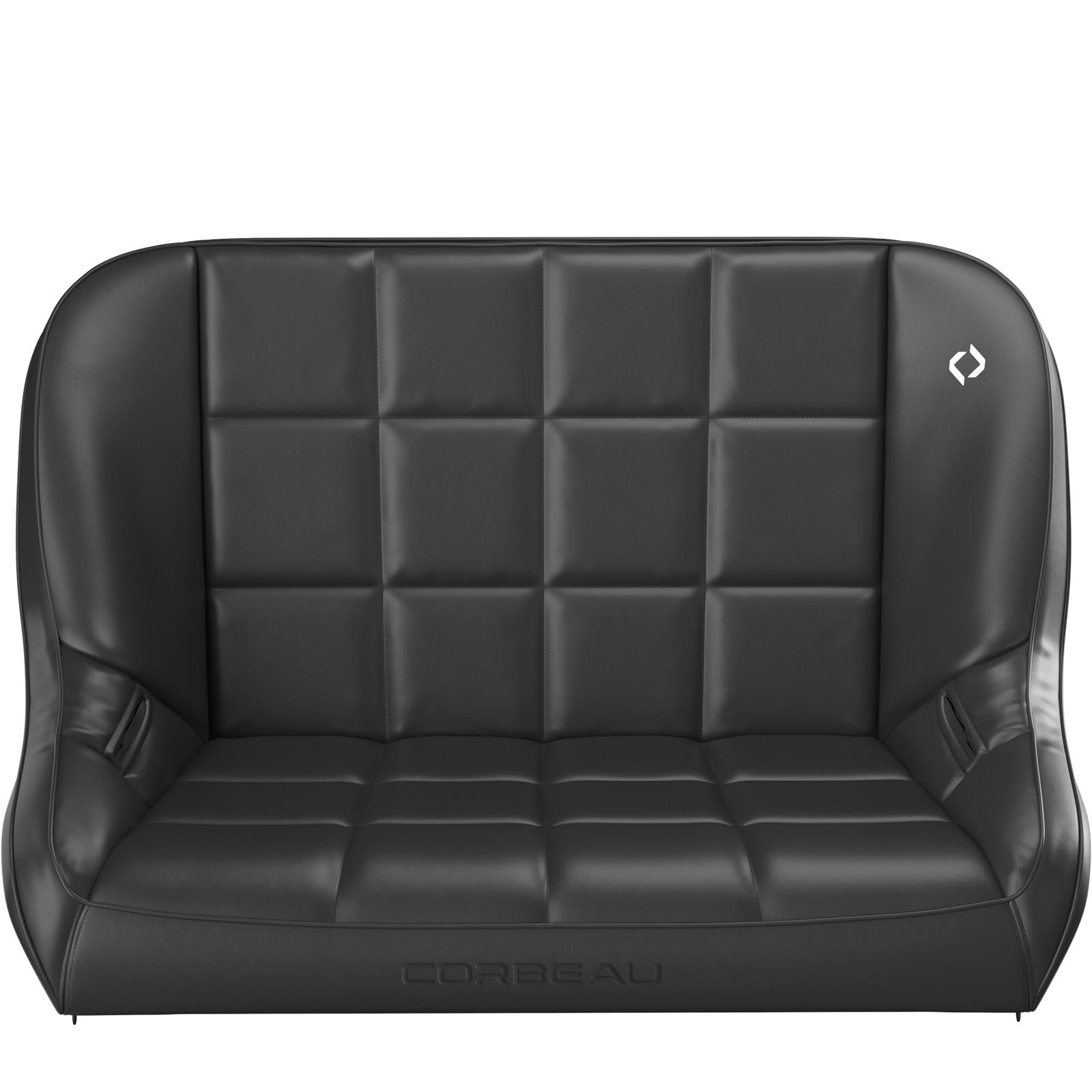 Corbeau Baja Suspension Black Vinyl Bench Seat 64401 Sport Seats , 42" thumbnail 3