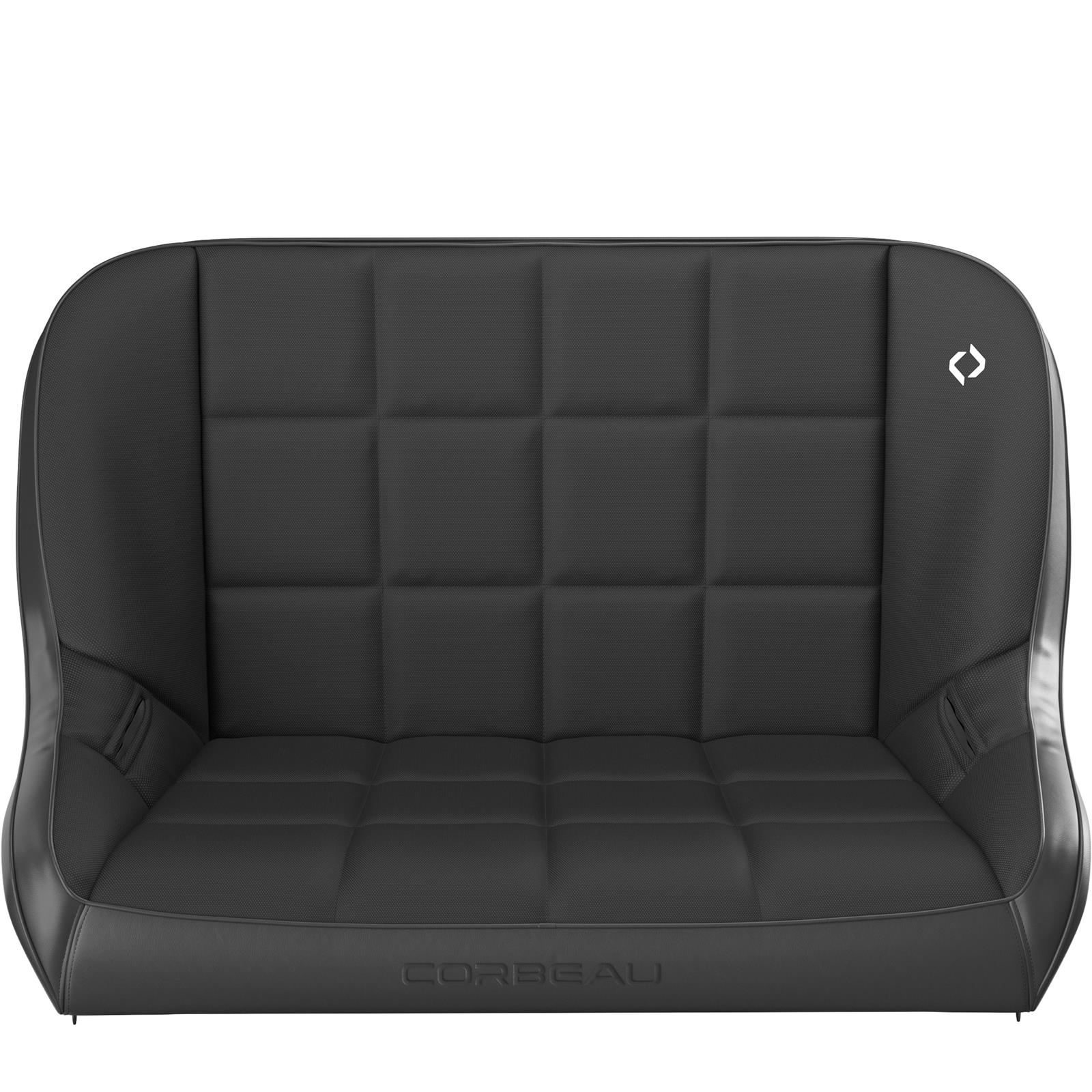 Corbeau Baja Suspension Black Vinyl Bench Seat 64402B Seat, 42" Vinyl/Black Cloth thumbnail 2