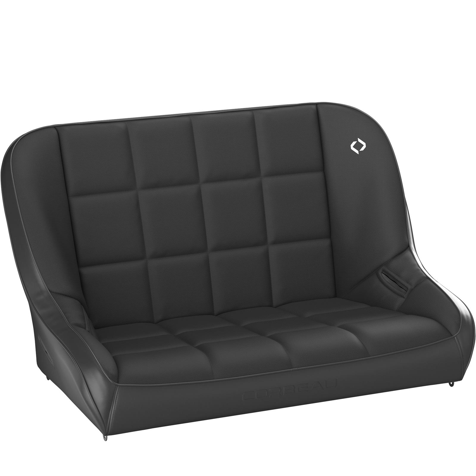 Corbeau Baja Suspension Black Vinyl Bench Seat 64402B Seat, 42" Vinyl/Black Cloth thumbnail 3