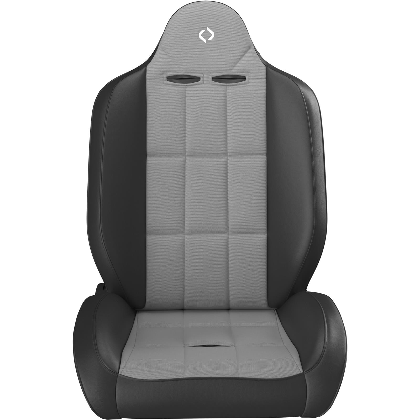 Corbeau Baja RS Suspension Black Vinyl Seat 66419PR Bucket and Bench Seats, Seats, Adjustable Bucket, Vinyl, Black, Gray Stitching, Gray Cloth Insert, Lever Recline, Pair thumbnail 3