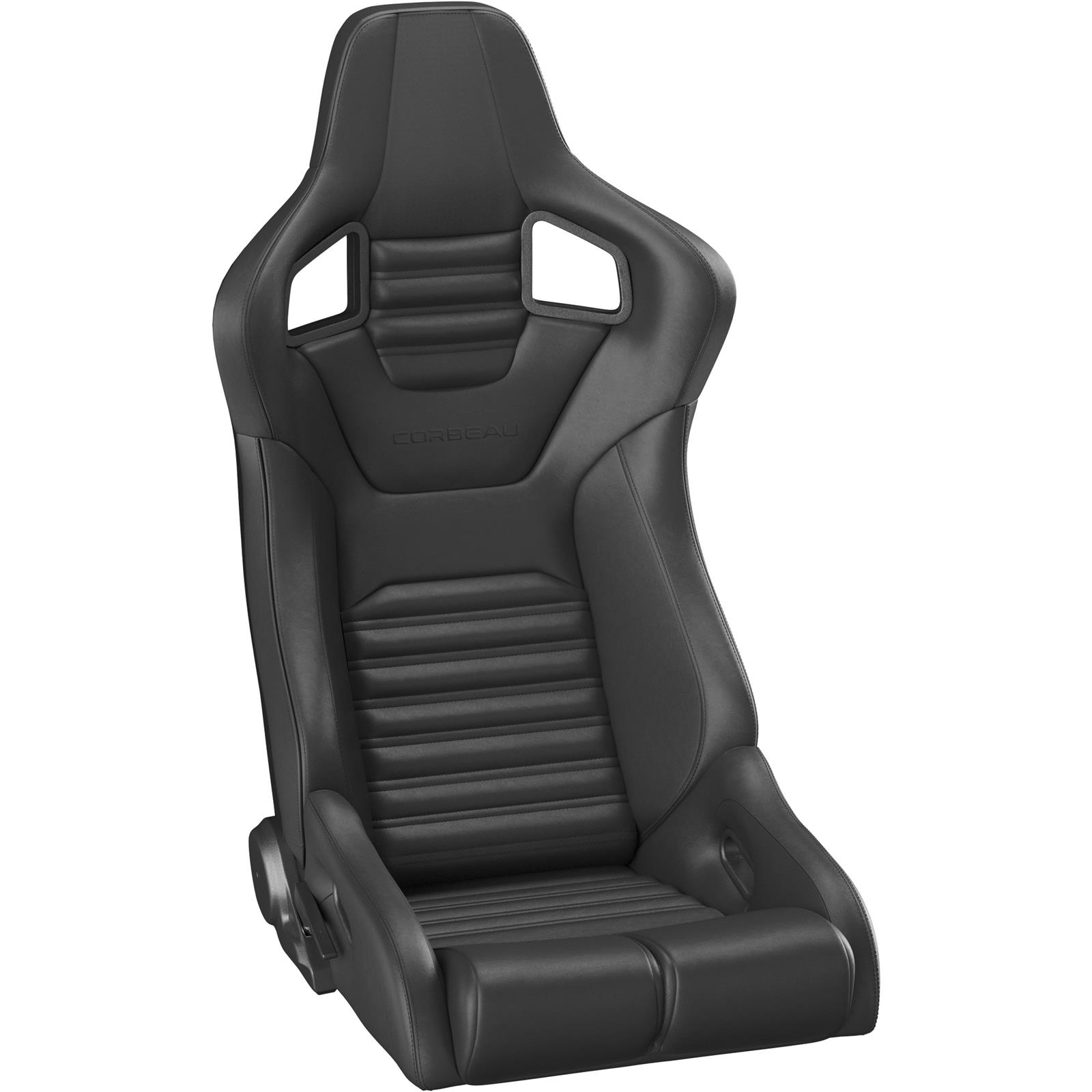 Corbeau Sportline RRB Black Vinyl Seat 84901PR Sport Seats , Vinyl/Black Cloth Pair thumbnail 3
