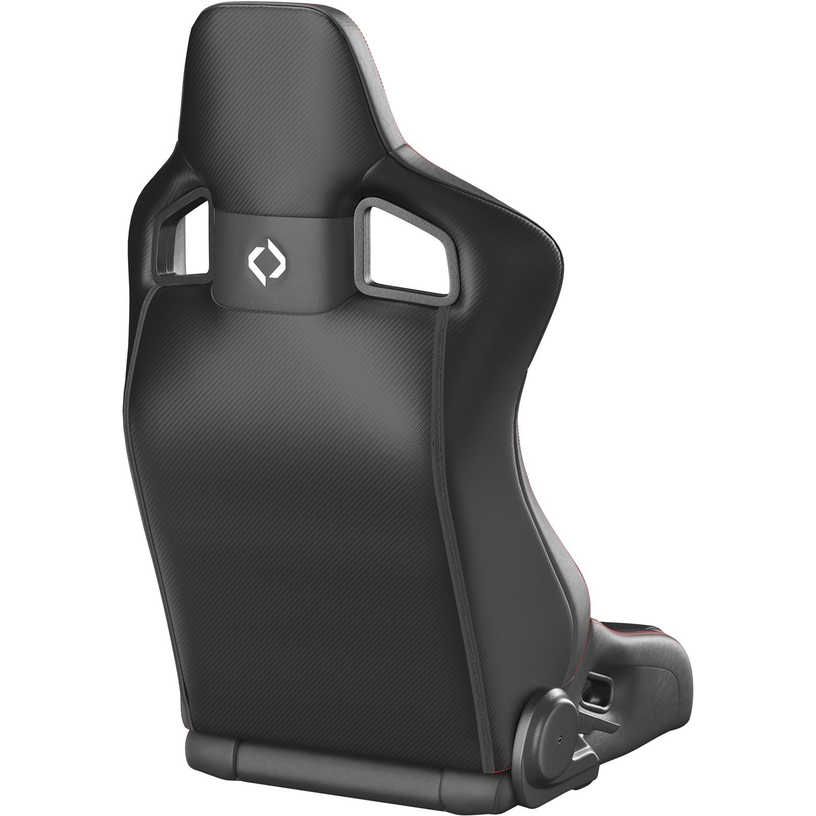 Corbeau Sportline RRB Black Seat 84917PR Bucket and Bench Seats, Racing Seats, Vinyl/Carbon Diamond Red Stitching, Lever Recline, Pair thumbnail 2