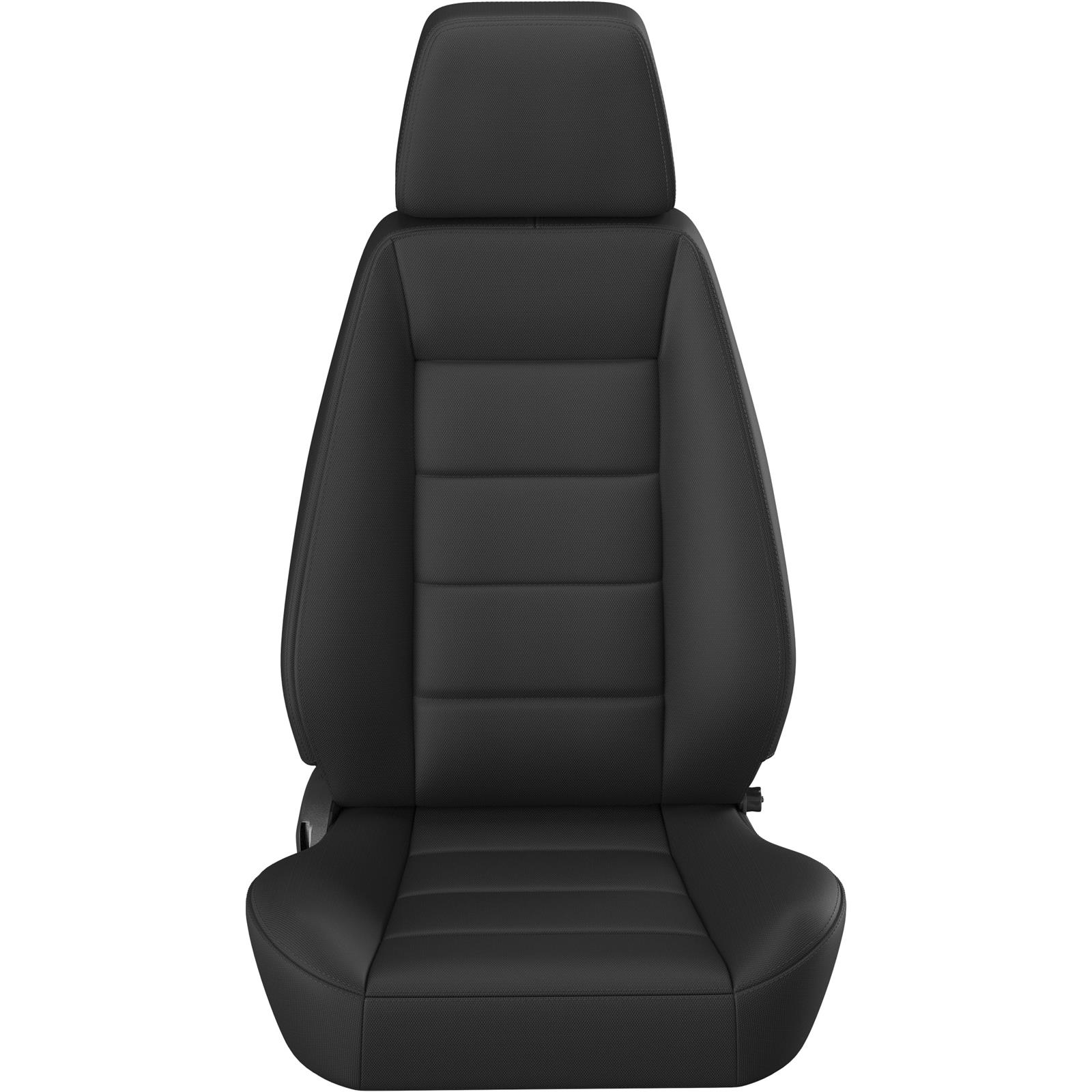 Corbeau Sport Black Cloth Seat 90001PR Bucket and Bench Seats, Seats, Adjustable Bucket, Cloth, Black, Stitching, Lever Recline, Pair thumbnail 3