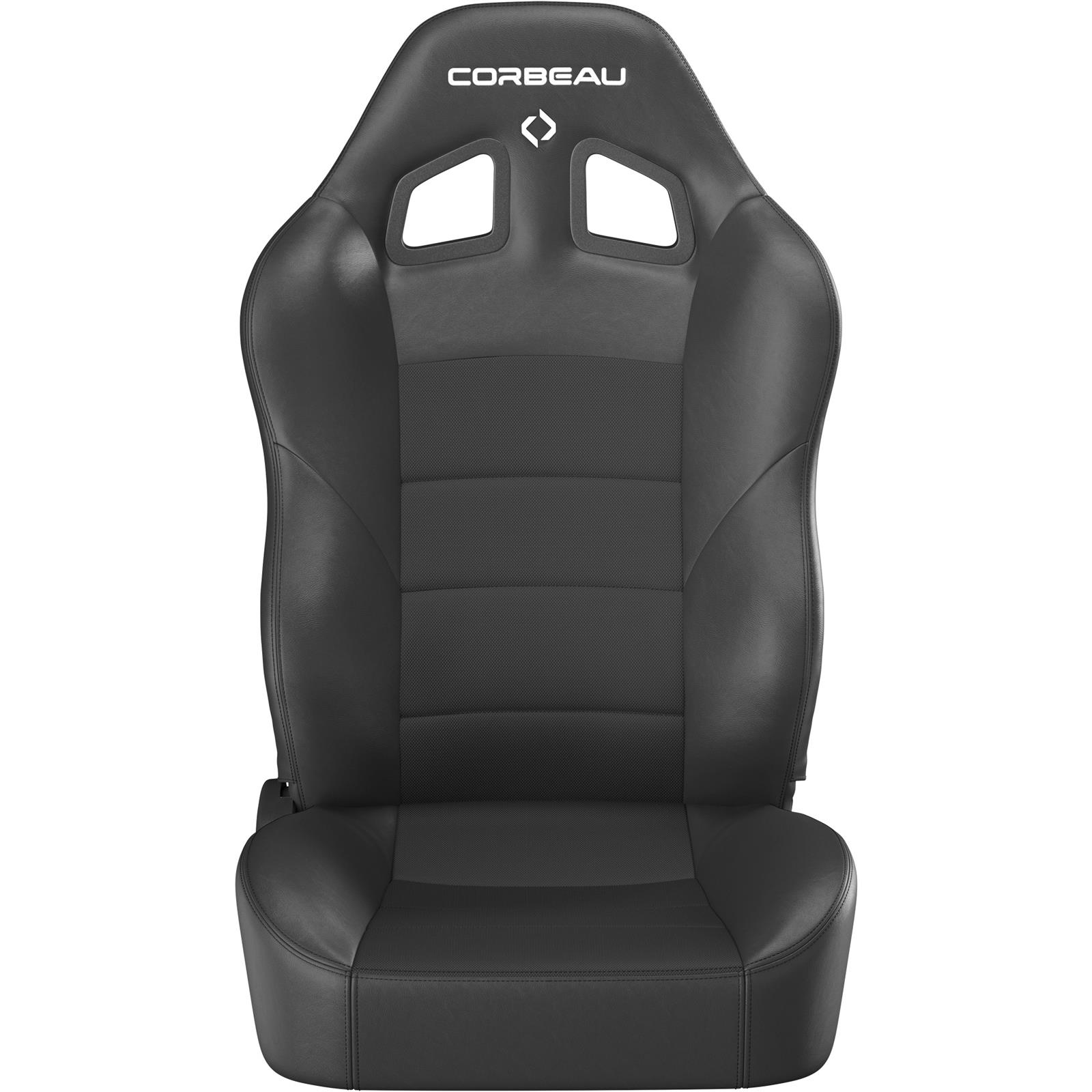 Corbeau Baja XRS Suspension Black Vinyl Seat 96602BPR Bucket and Bench Seats, Seats, Adjustable Bucket, Vinyl, Black, Stitching, Cloth Insert, Lever Recline, Pair thumbnail 5