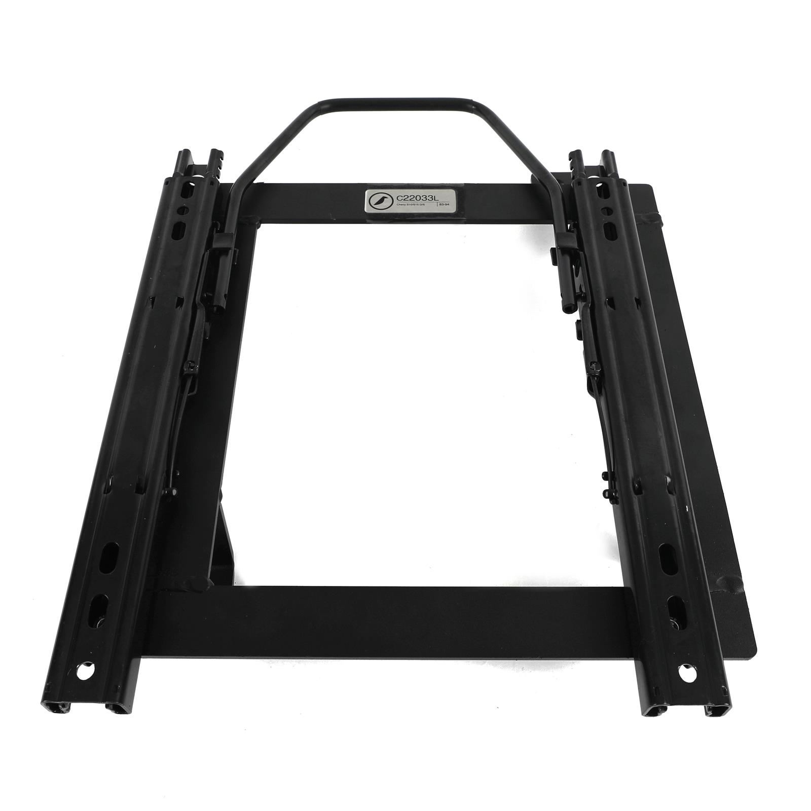Corbeau Sliding Seat Brackets C22033L Brackets, Sliding, Steel, Black, Single Locking Sliders, Left Side, Chevrolet, GMC, Each