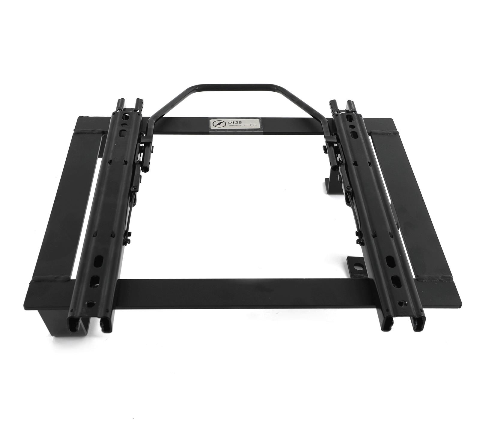 Corbeau Sliding Seat Brackets for 1978-1986 CJ7, 1987-1990 WRANGLER - D125 Brackets, Sliding, Steel, Black, Single Locking Sliders, Right, Jeep, Each
