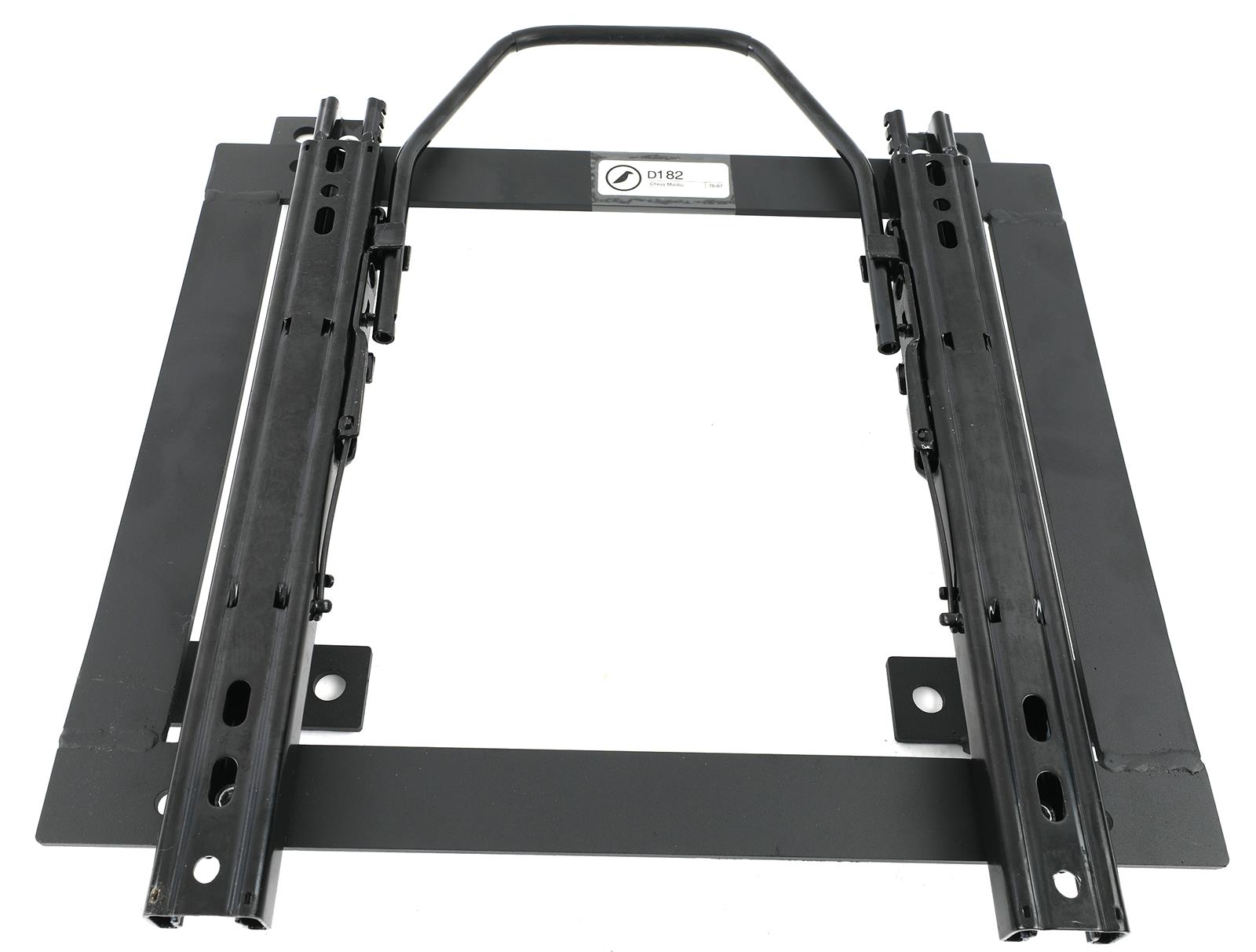 Corbeau Sliding Seat Brackets D182 Brackets, Sliding, Steel, Black, Single Locking Sliders, Buick, Chevy, Oldsmobile, Pontiac, Each