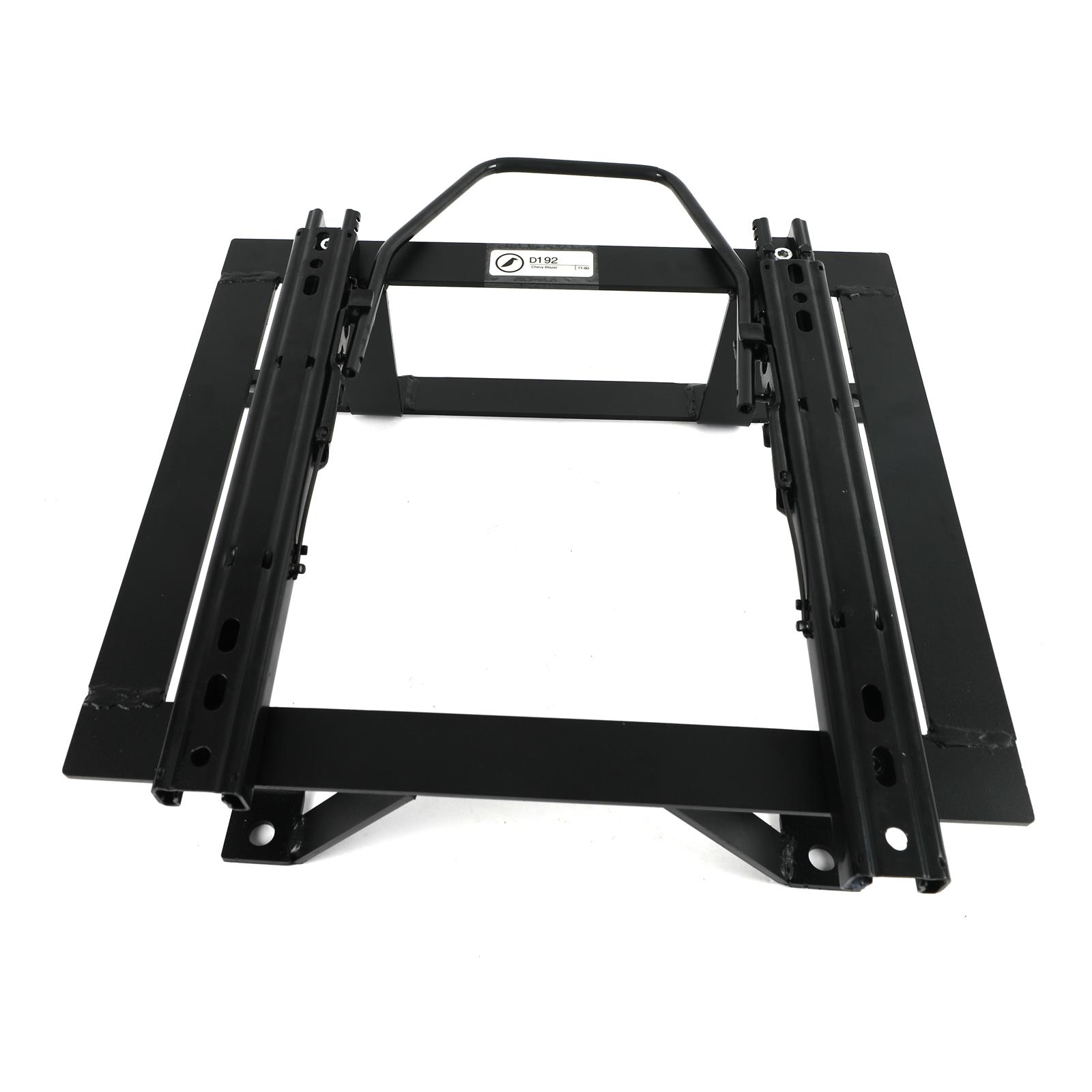 Corbeau Sliding Seat Brackets for 1971-1974 BLAZER, 1975-1980 K5 BLAZER - D192 Brackets, Sliding, Steel, Black, Single Locking Sliders, Chevy, Each