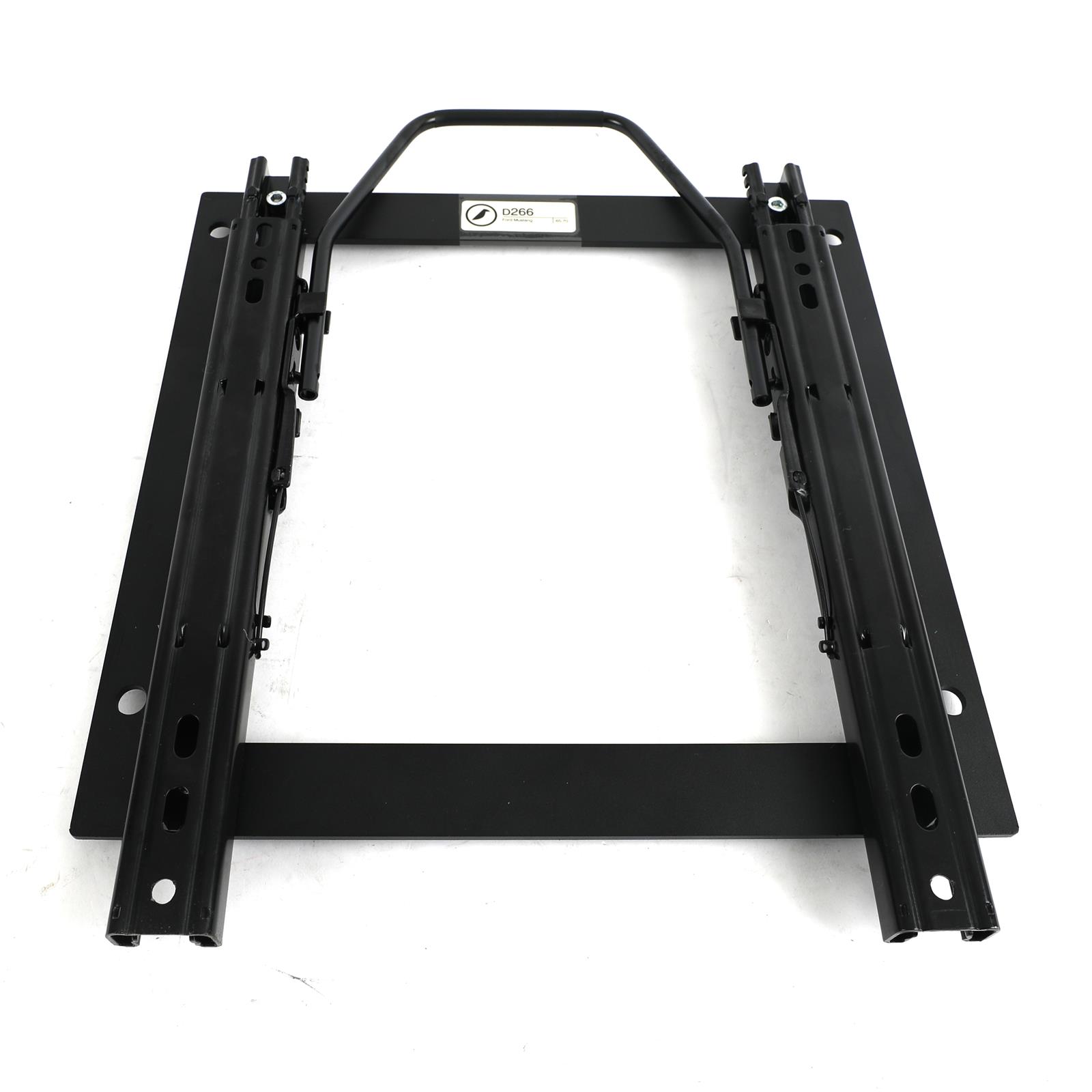 Corbeau Sliding Seat Brackets for 1967-1970 COUGAR, 1965-1970 MUSTANG - D266 Brackets, Sliding, Steel, Black, Single Locking Sliders, Ford, Mercury, Each