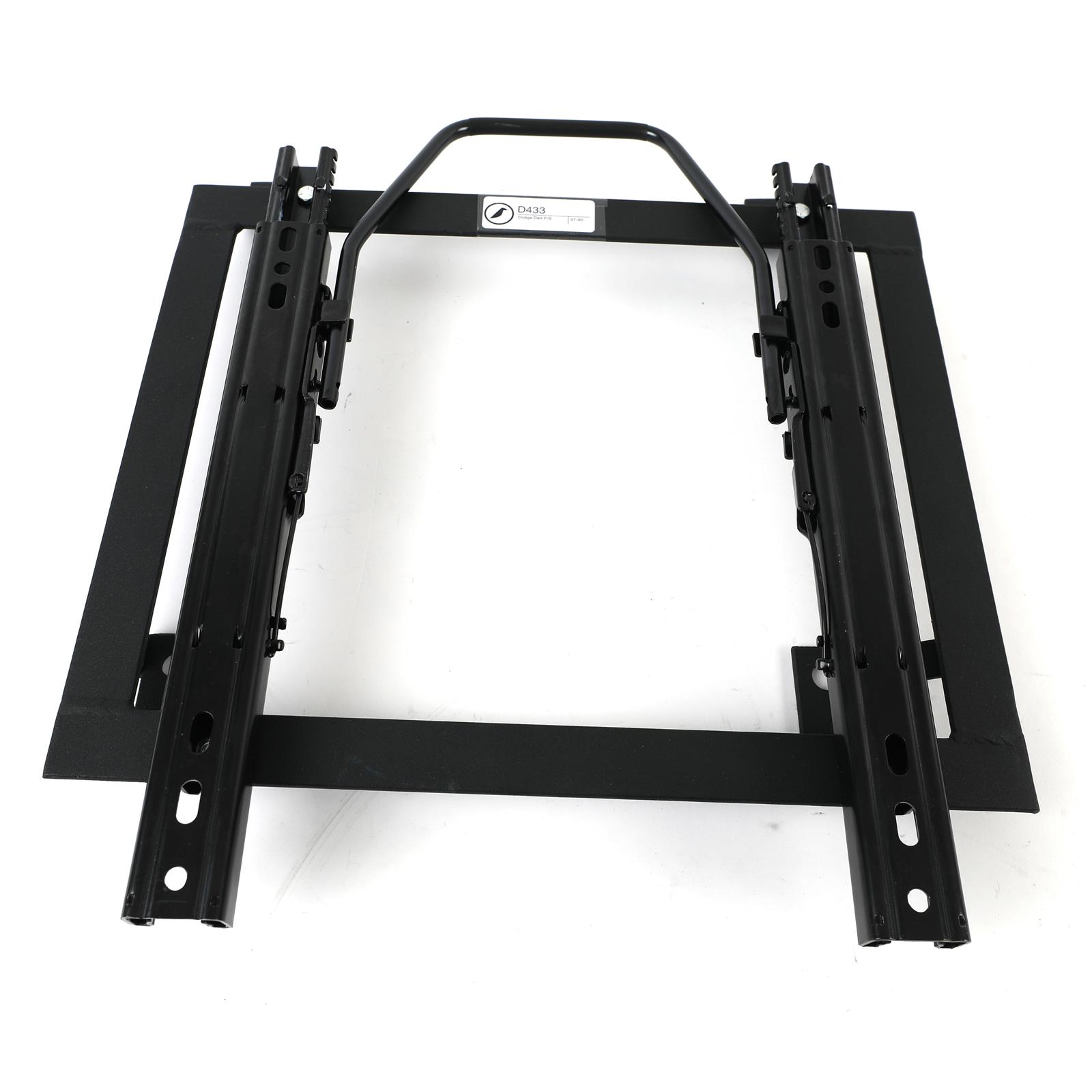 Corbeau Sliding Seat Brackets D433 Brackets, Sliding, Steel, Black, Single Locking Sliders, Dodge, Plymouth, Each
