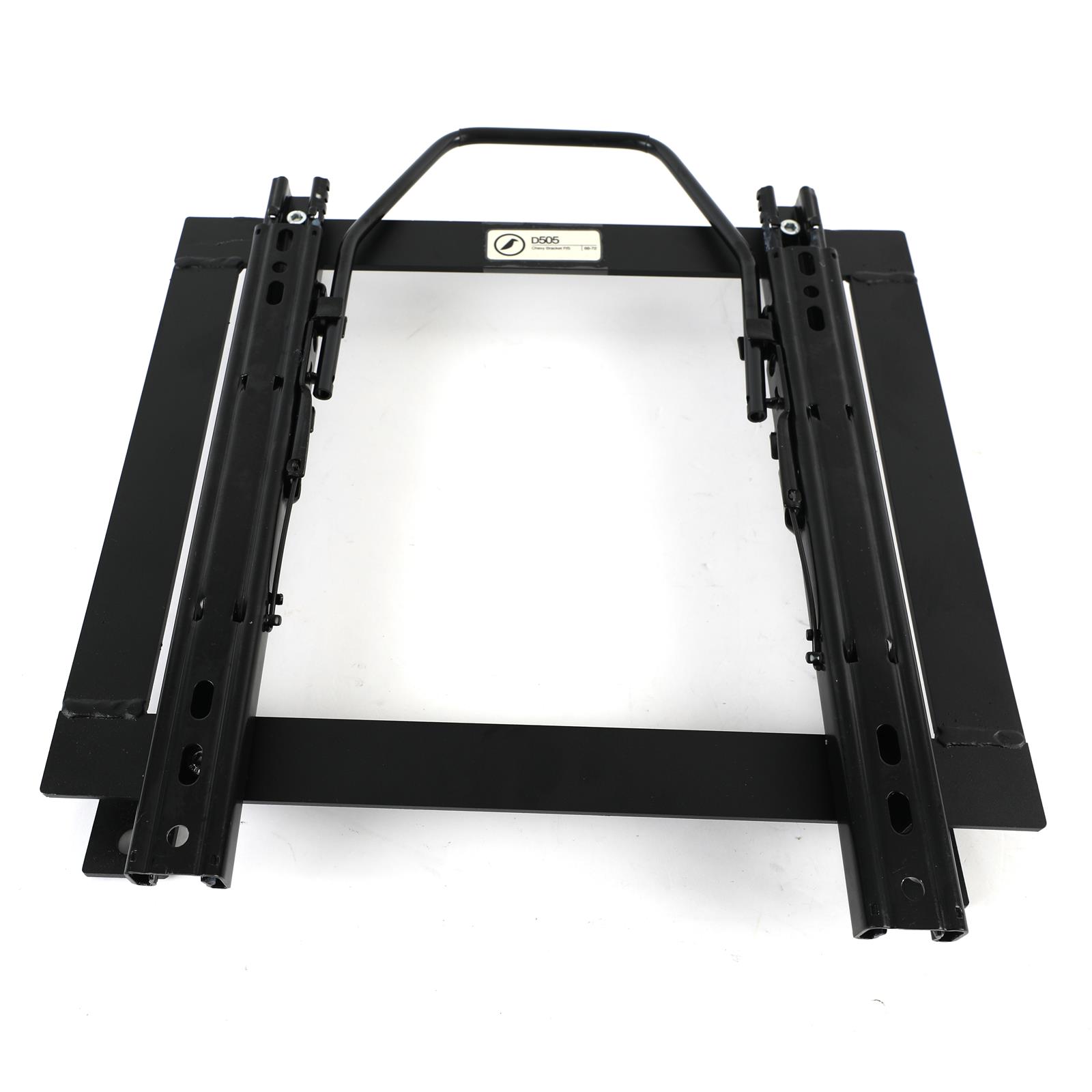 Corbeau Sliding Seat Brackets D505 Brackets, Sliding, Steel, Black, Single Locking Sliders, Right, Buick, Chevy, Oldsmobile, Pontiac, Each