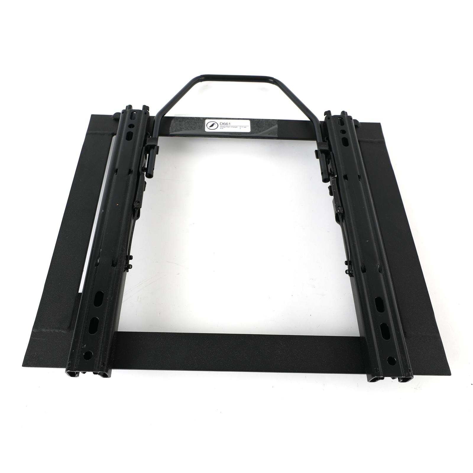 Corbeau Sliding Seat Brackets for 1977-1984 RAMCHARGER, 1977-1981 TRAILDUSTER - D661 Brackets, Sliding, Steel, Black, Right, Dodge, Plymouth, Each